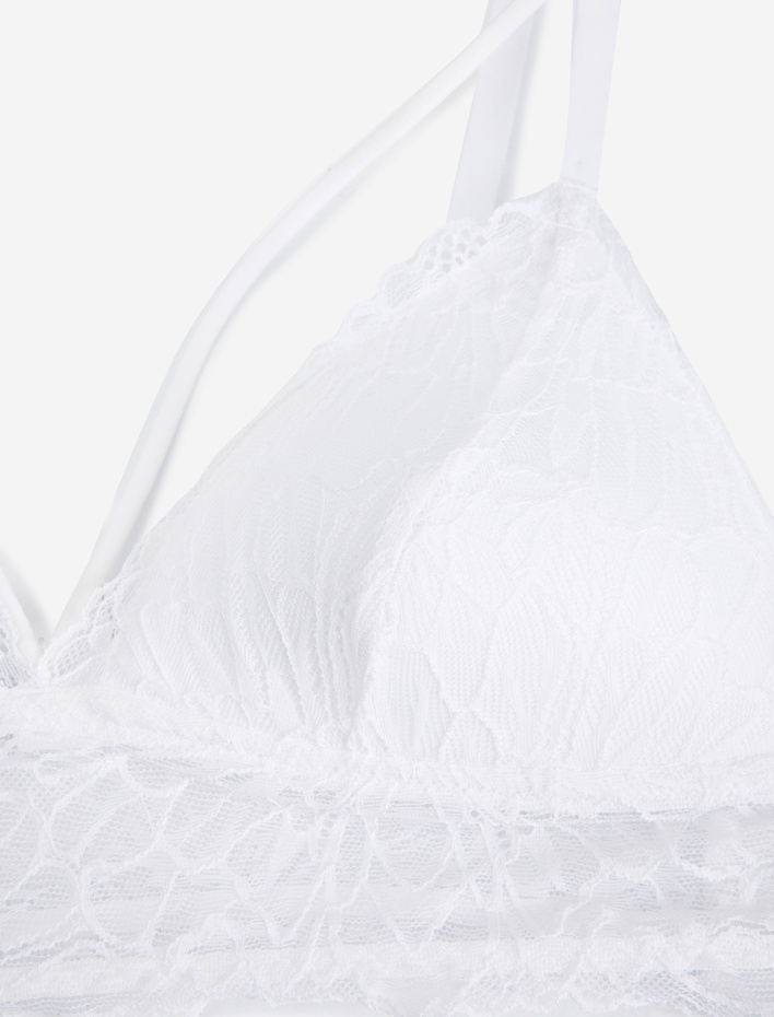  Dantel Detaylı Balensiz Dolgusuz Bralet Sütyen