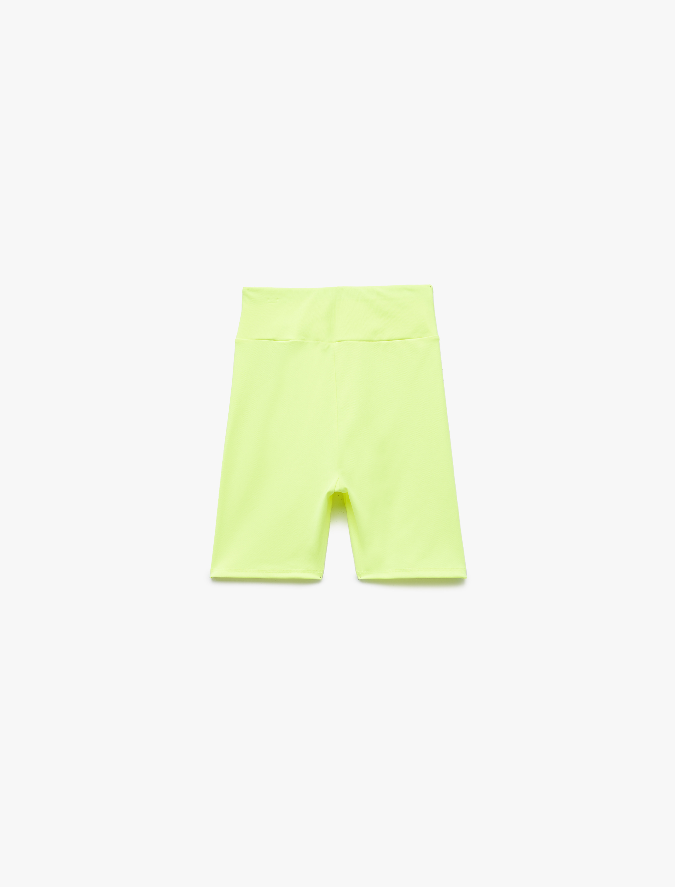   Yüksek Bel Slim Fit Biker Spor Tayt