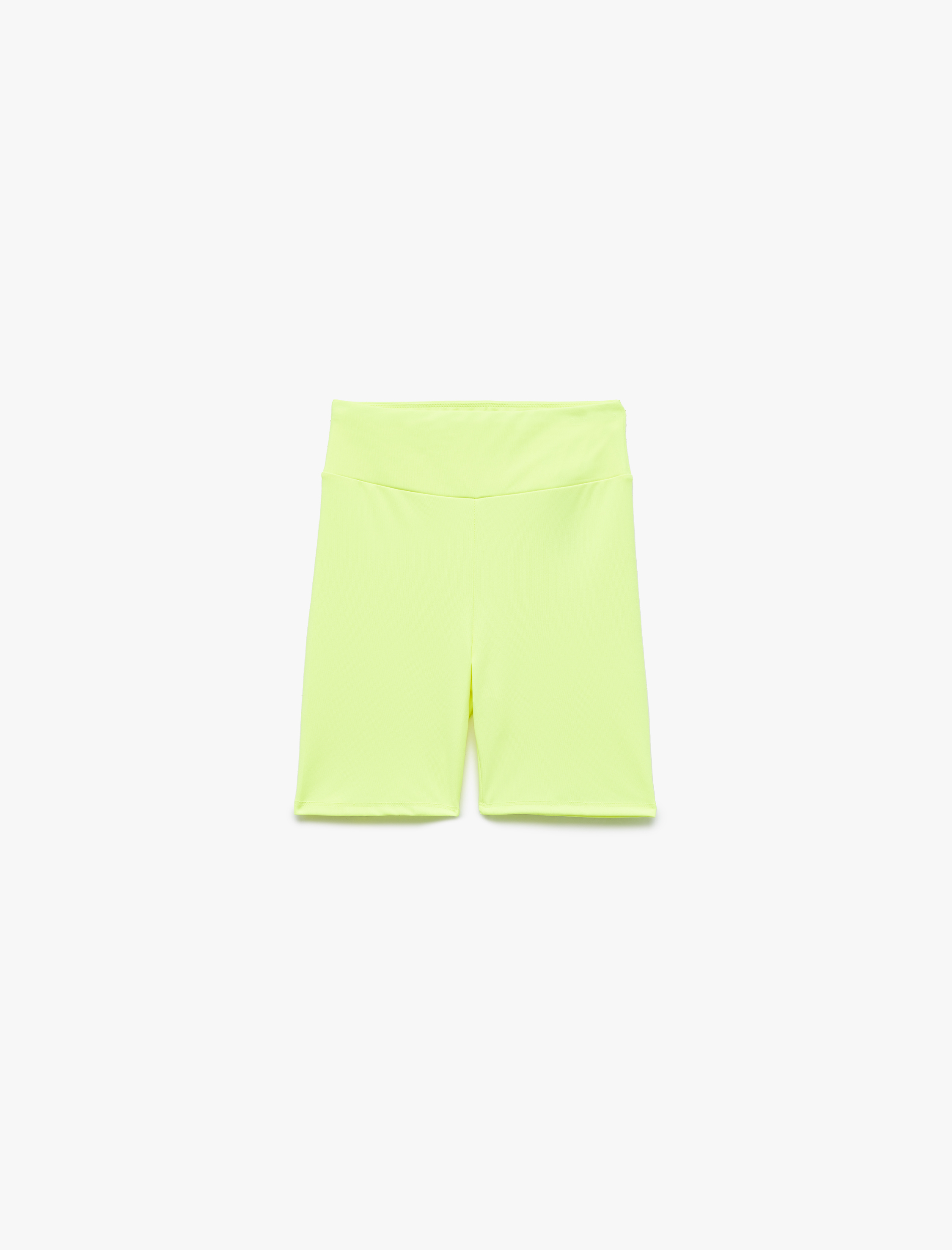   Yüksek Bel Slim Fit Biker Spor Tayt