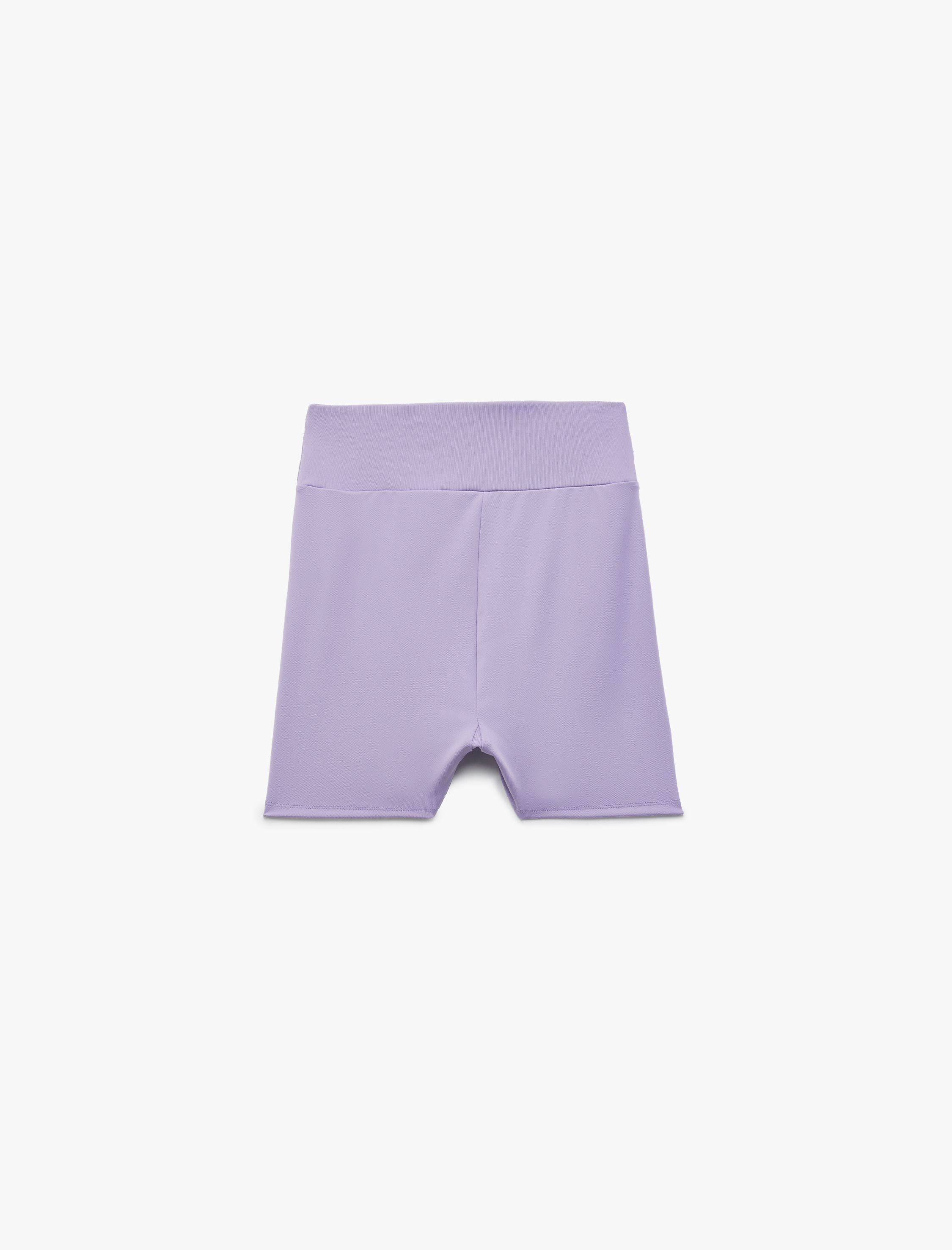   Yüksek Bel Dar Kalıp İnterlok Spor Biker Tayt