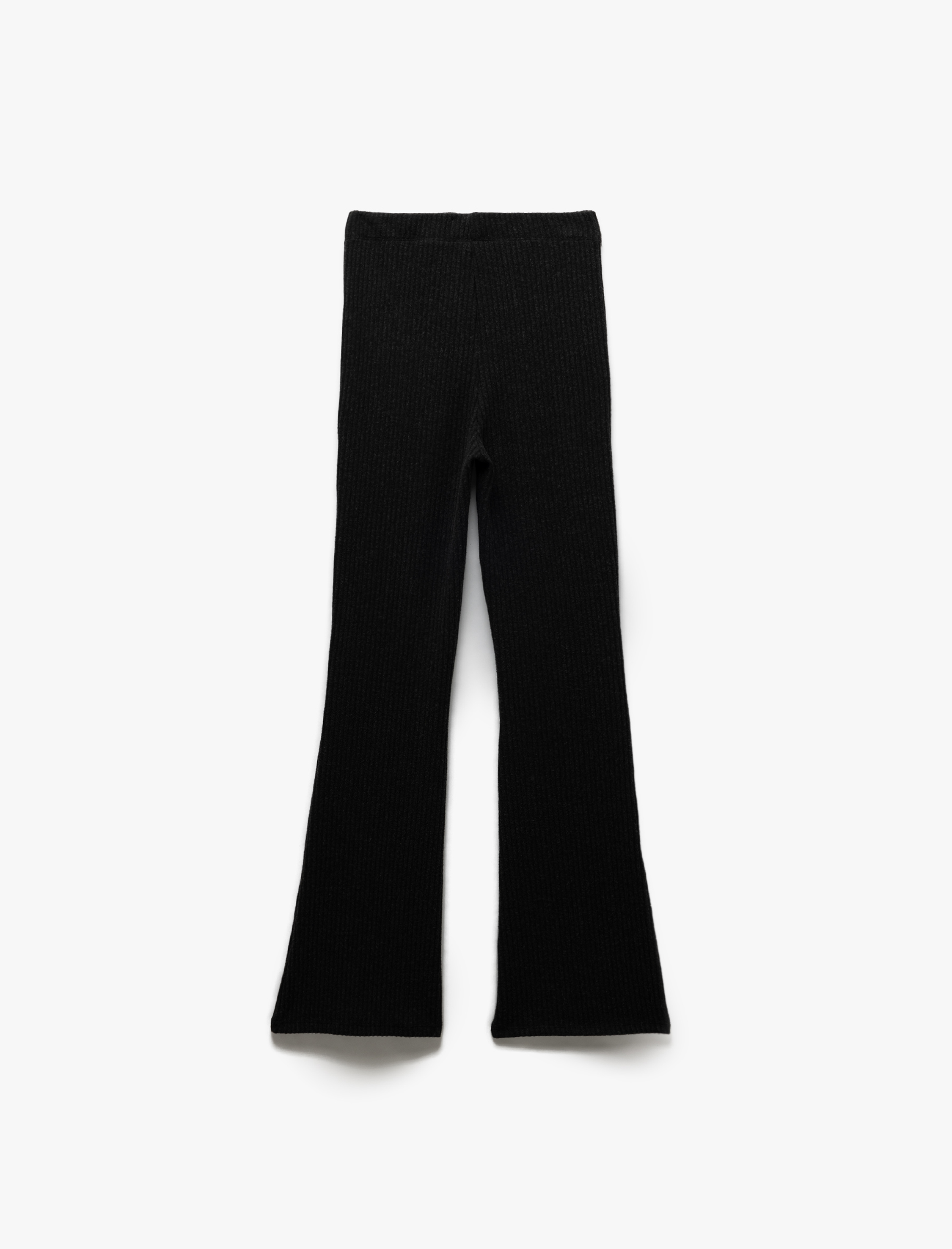   Beli Lastikli Viskon Karışımlı İspanyol Paça Pantolon