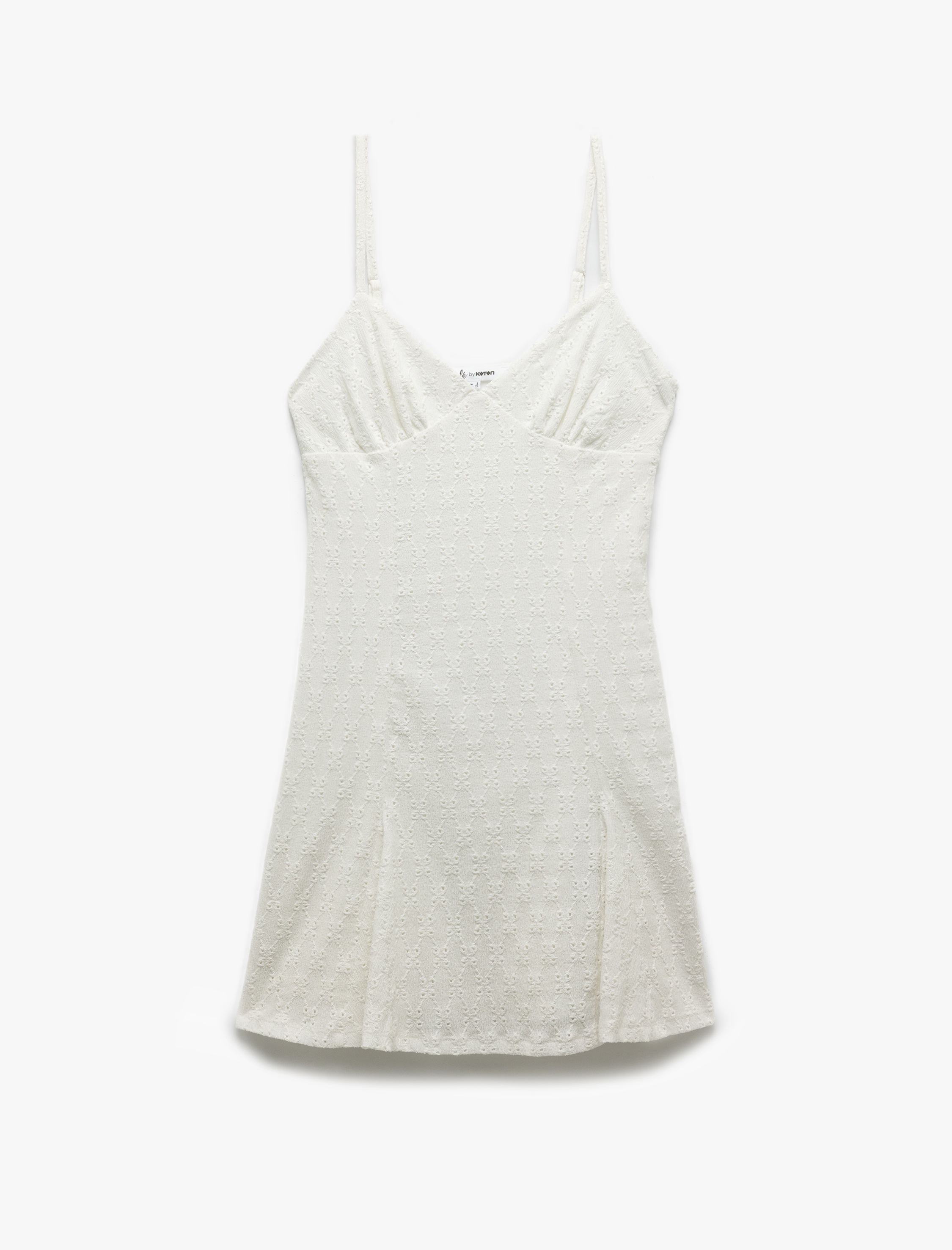 İp Askılı V Yaka Fisto Mini Elbise