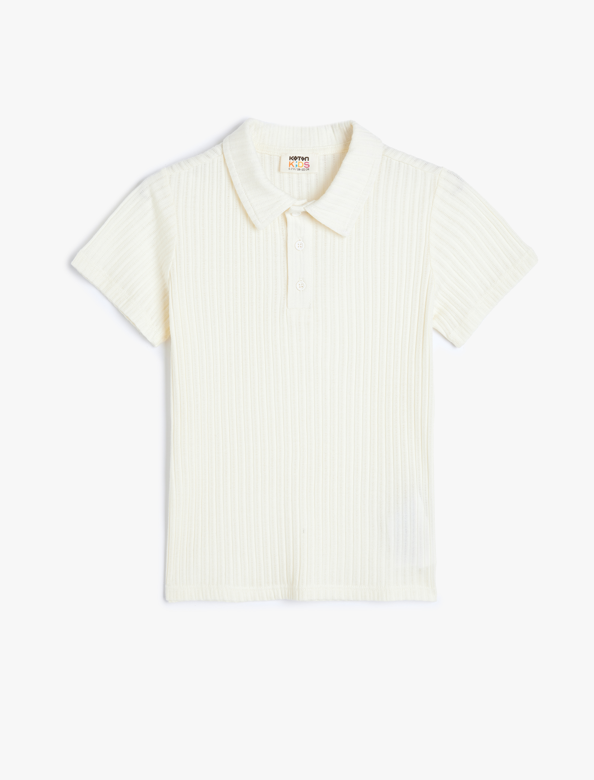  Erkek Çocuk Kısa Kollu Pamuklu Basic Polo Yaka Tişört