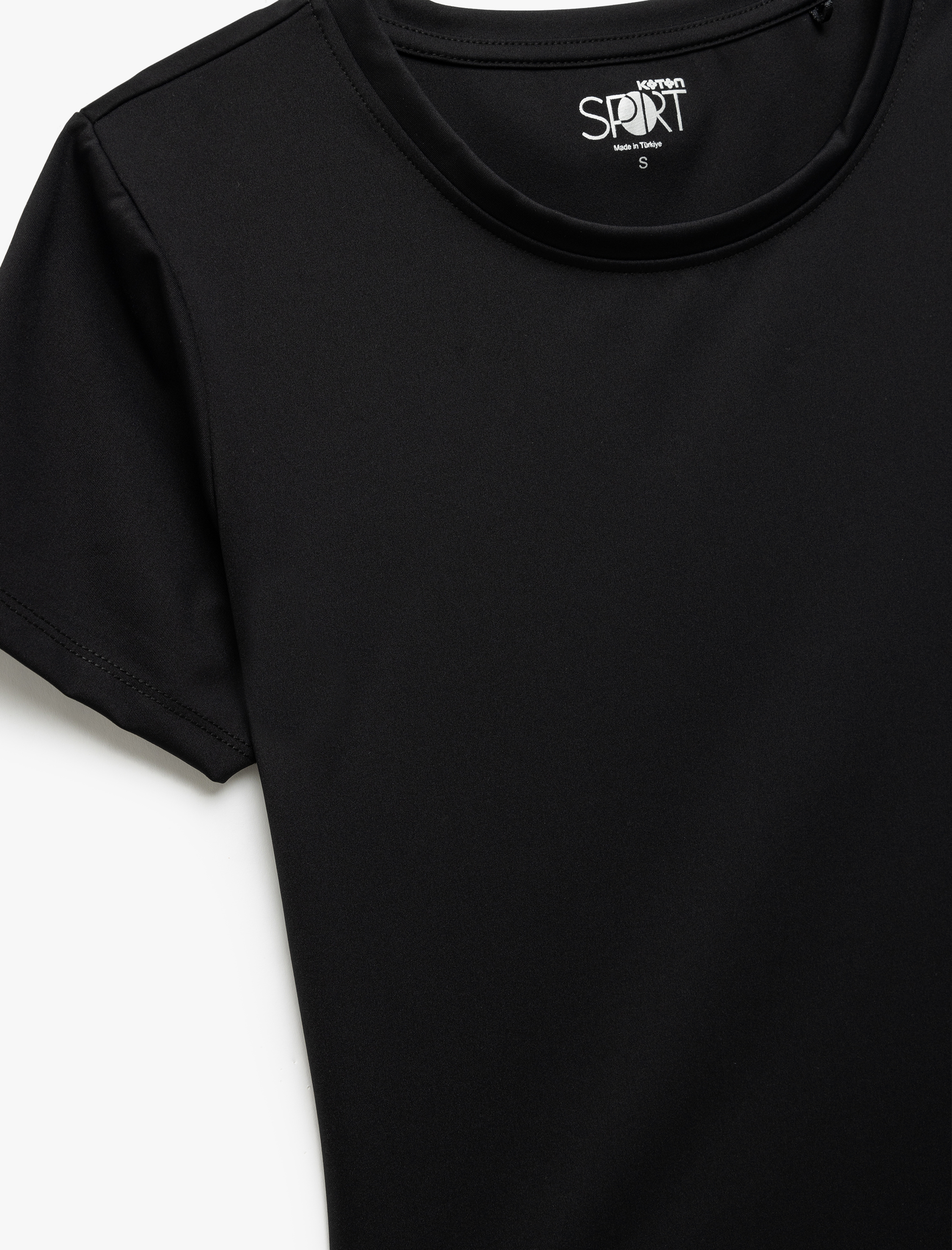   Bisiklet Yaka Slim Fit Kısa Kollu İnterlok Spor Tişört