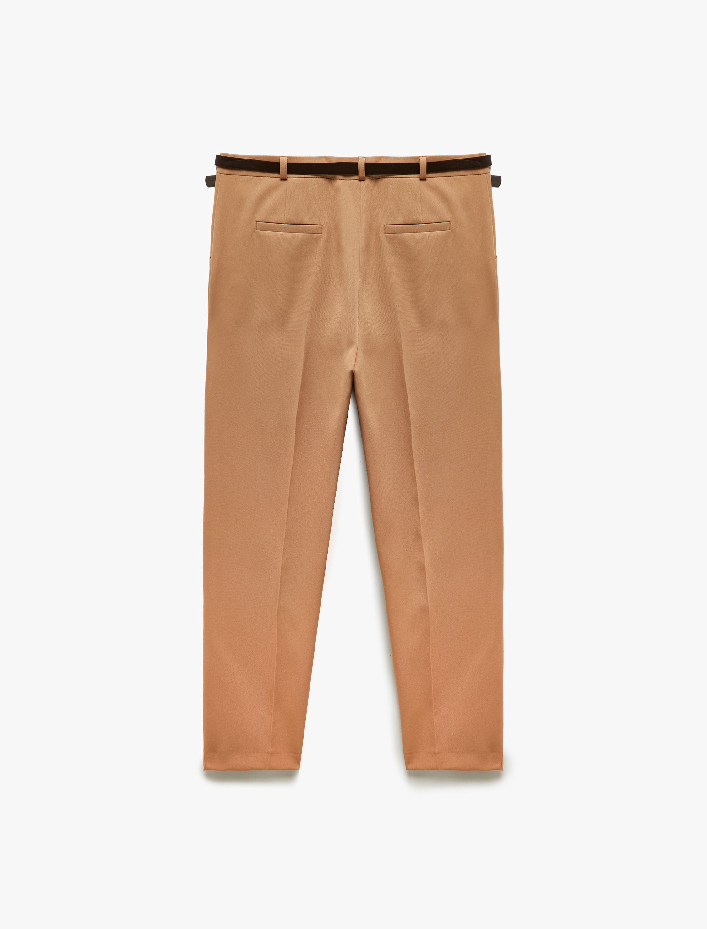   Kemerli Cepli Havuç Kesim Kumaş Pantolon