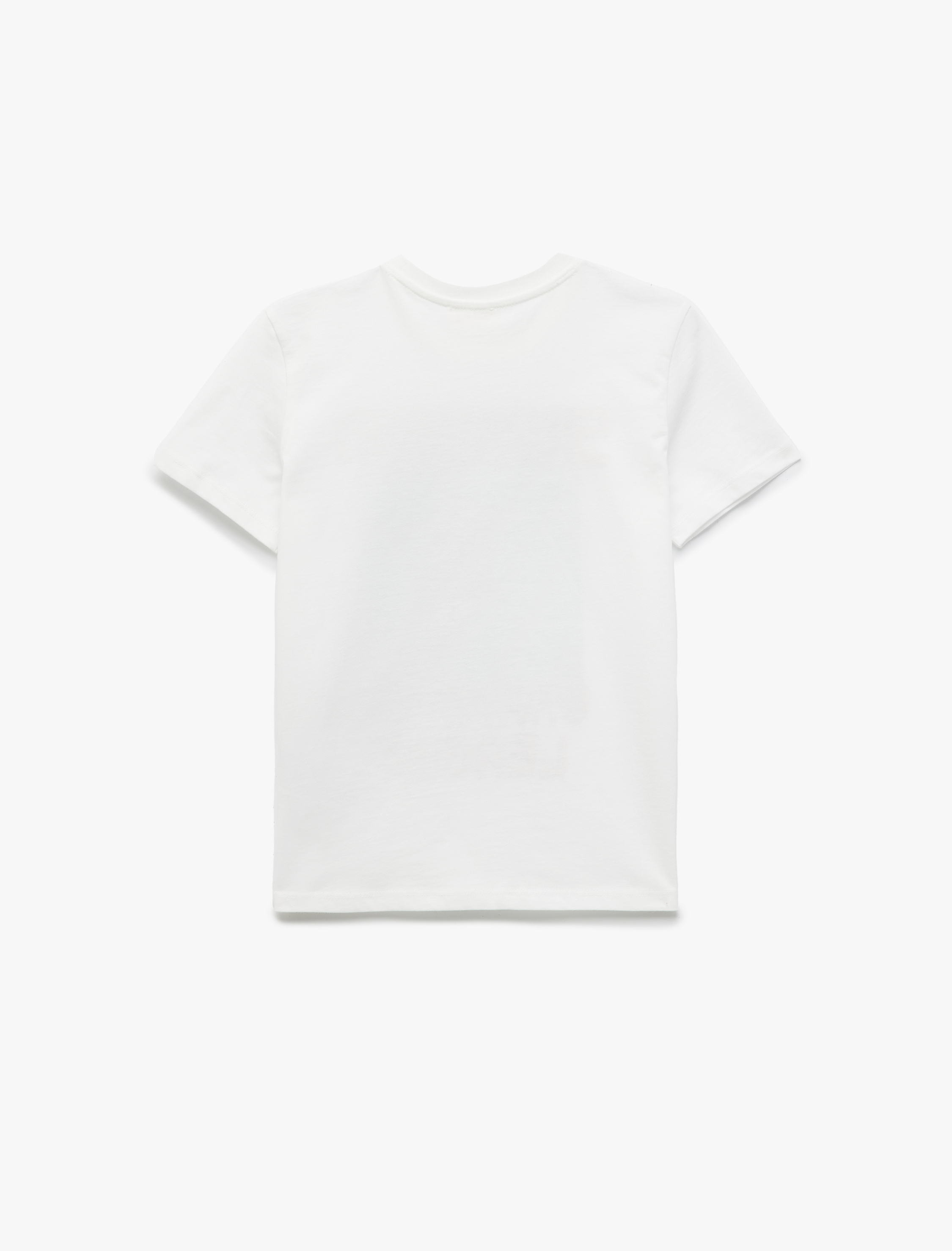  Erkek Çocuk Futbol Baskılı Bisiklet Yaka Kısa Kollu Pamuklu Tişört