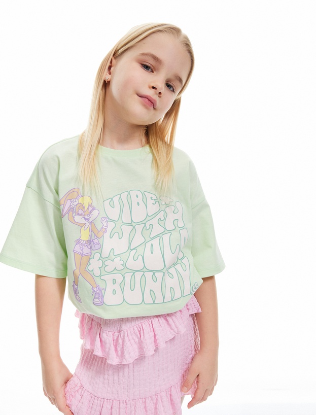 Lisanslı Lola Bunny Baskılı Pamuklu Kısa Kollu Tişört_0