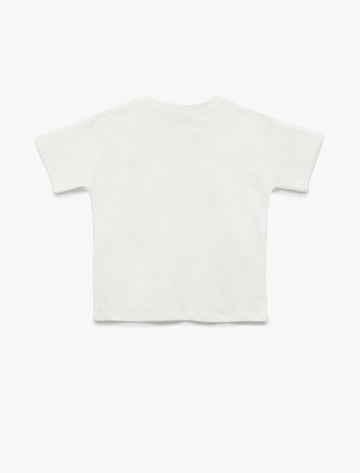 Erkek Bebek Stitch Lisanslı Pamuklu Kısa Kollu Baskılı Tişört