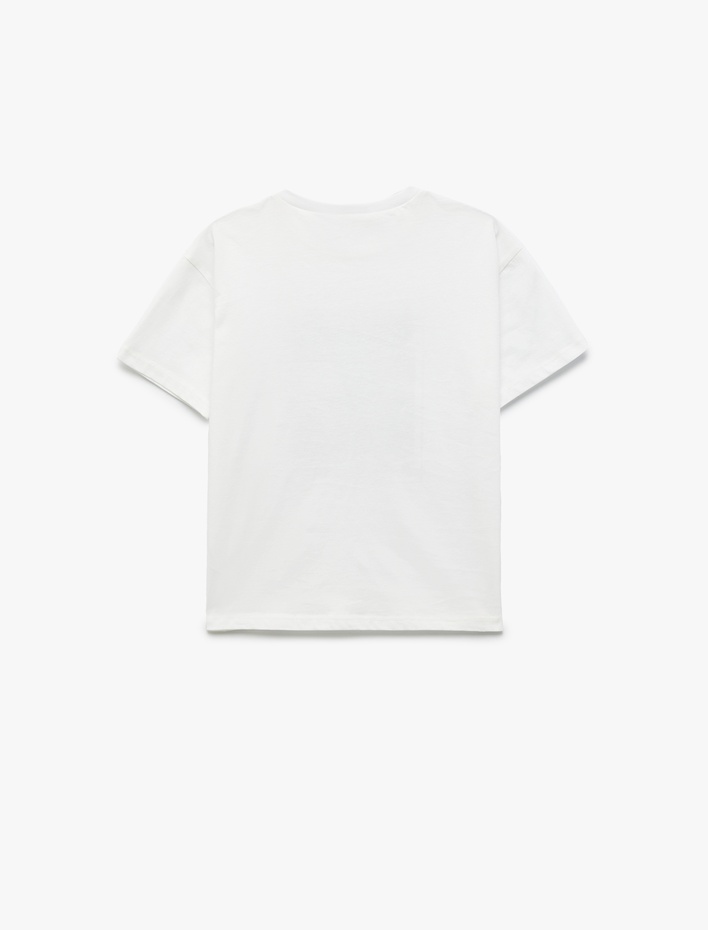 Erkek Çocuk Pamuklu Bisiklet Yaka Kısa Kollu Atatürk Baskılı Tişört