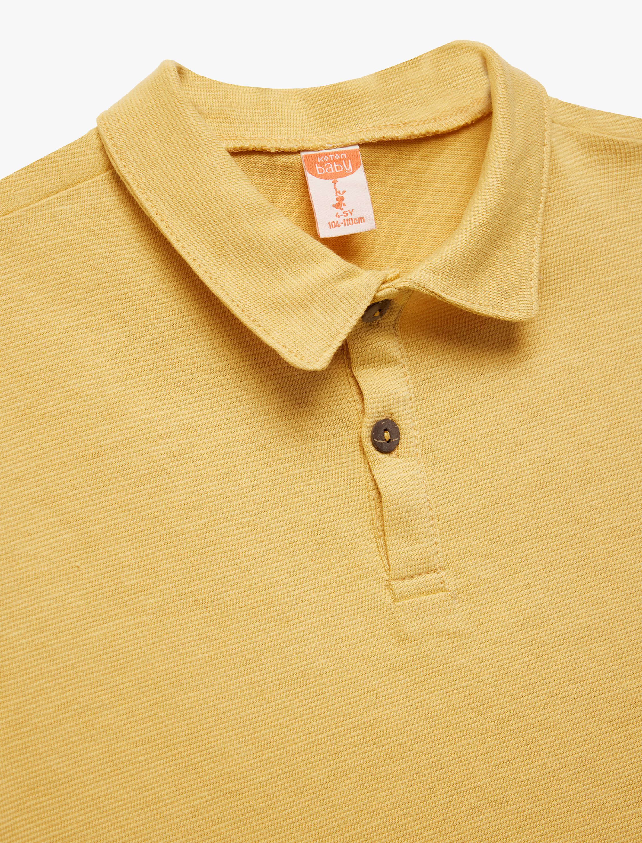  Erkek Bebek Pamuklu Düğmeli Kısa Kollu Polo Yaka Tişört