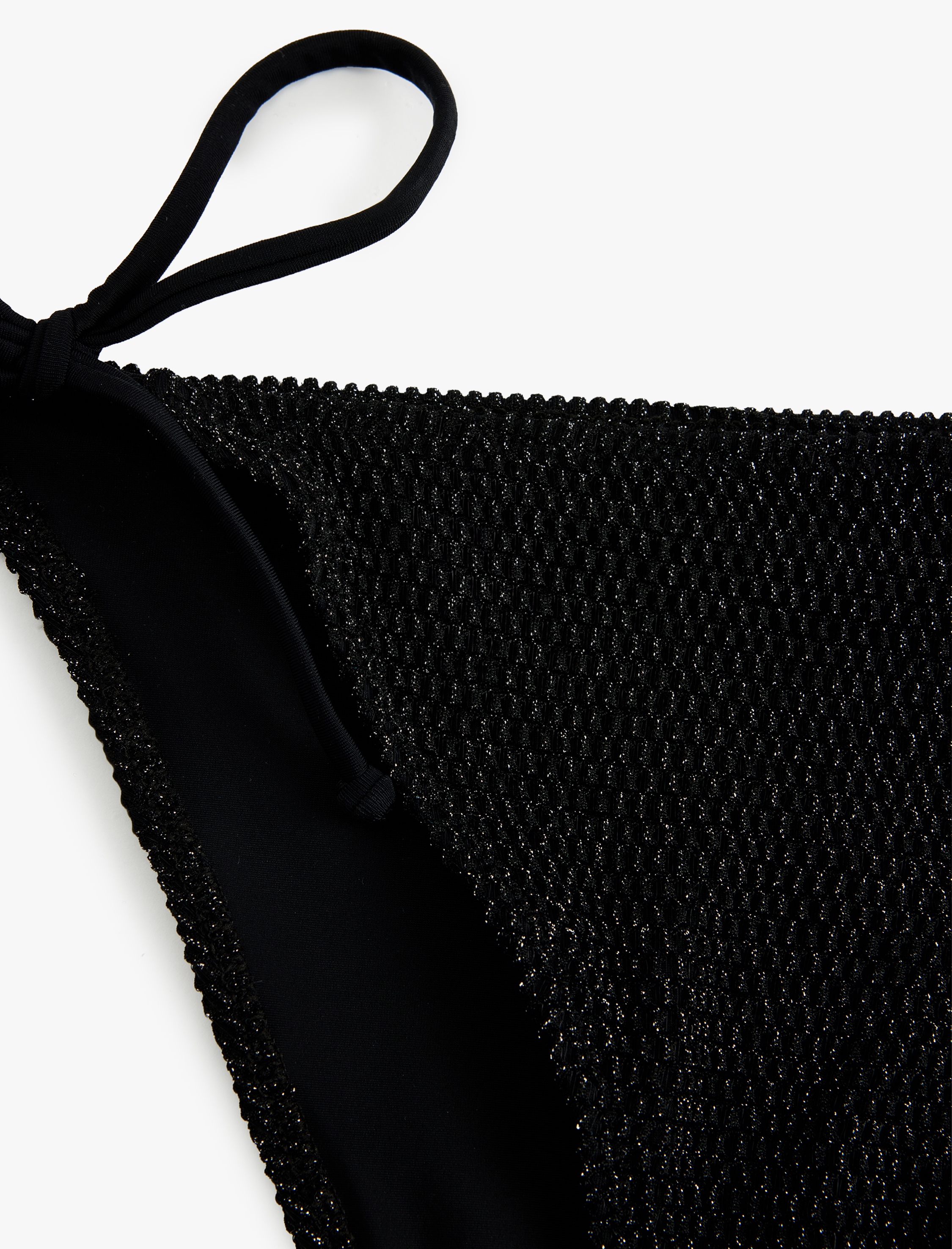   Dokulu Yanları Bağlamalı İpli Bikini Altı