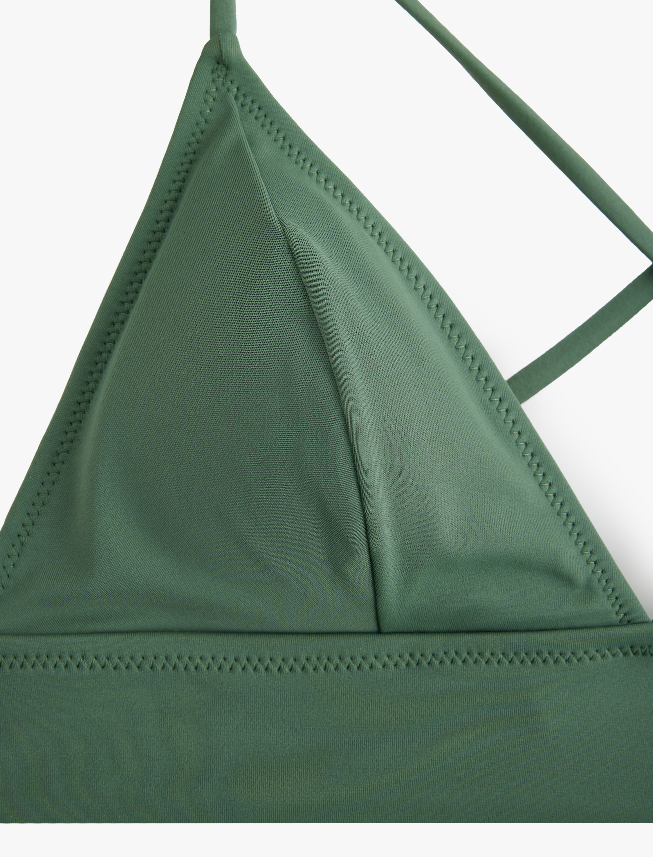 Bağlama Detaylı Arkası Çapraz Askılı Bralet Bikini Üstü