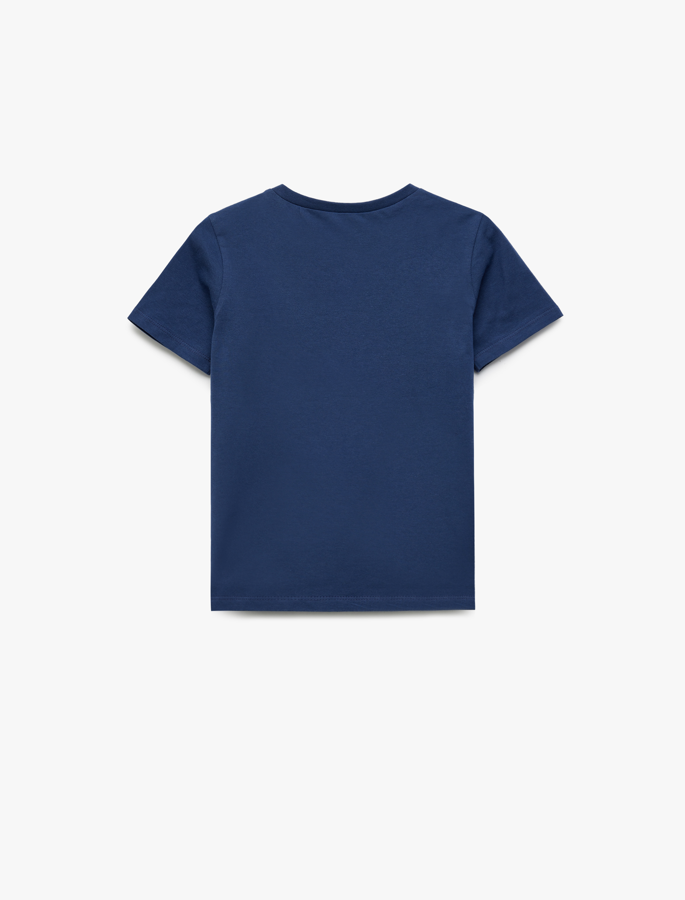  Erkek Çocuk Bisiklet Yaka Kısa Kollu Pamuklu Baskılı Tişört