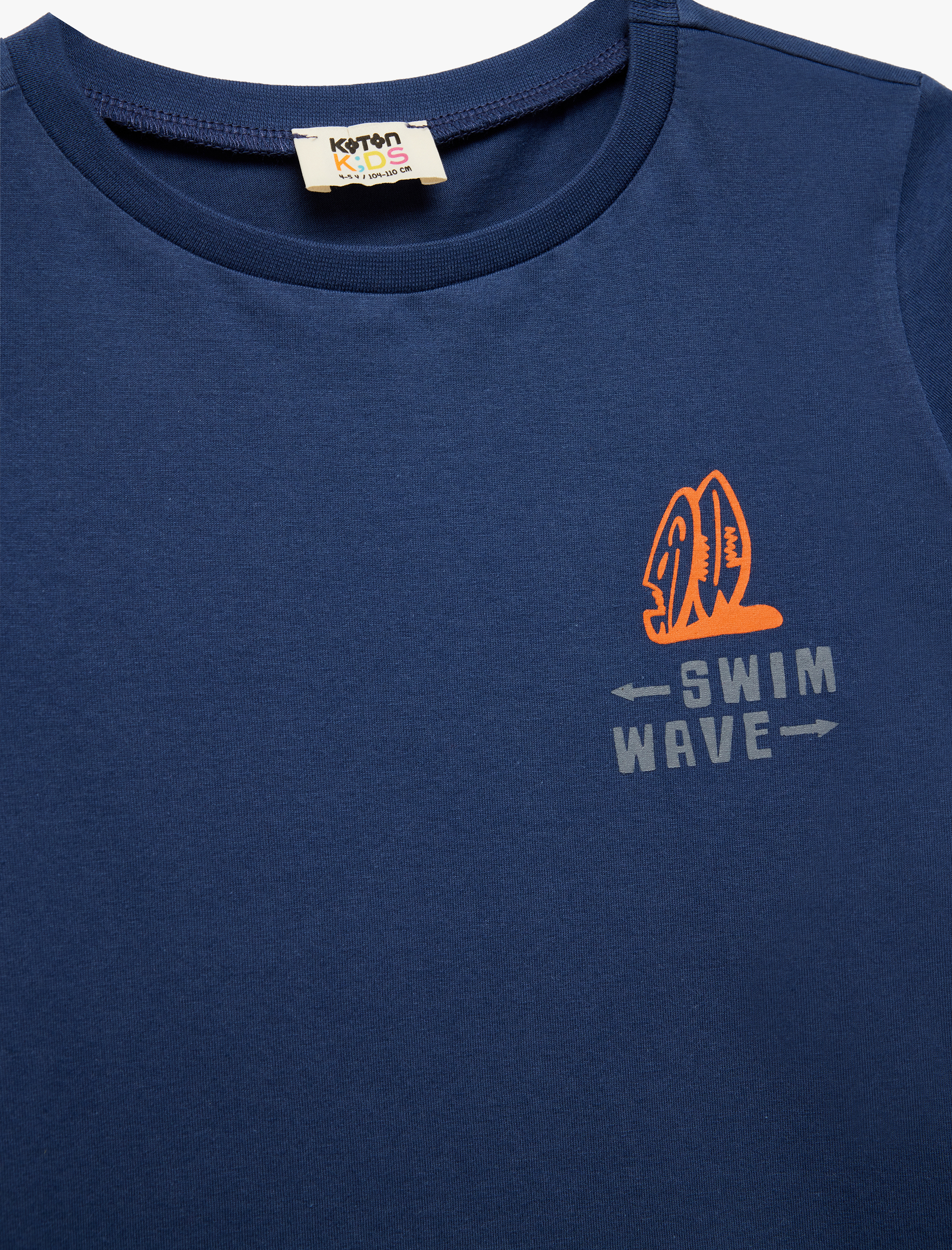  Erkek Çocuk Bisiklet Yaka Kısa Kollu Pamuklu Baskılı Tişört