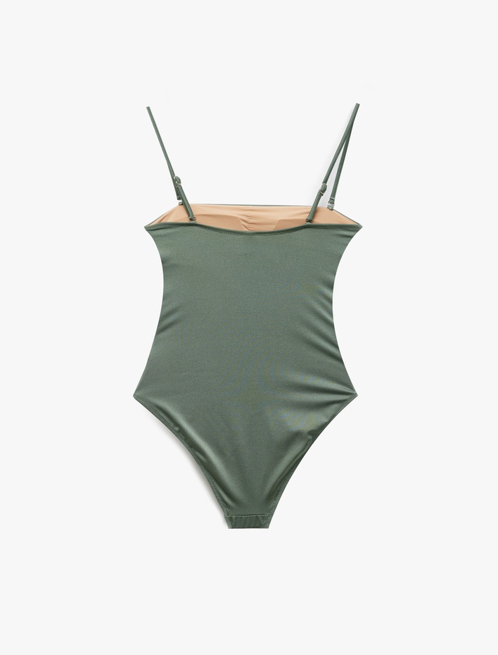  Parlak Hafif Destekli Straplez Mayo