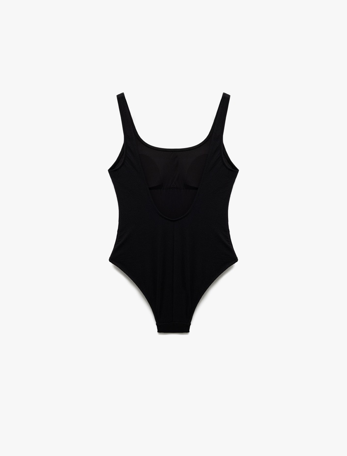  Hafif Destekli Kalın Askılı Yüzücü Mayo