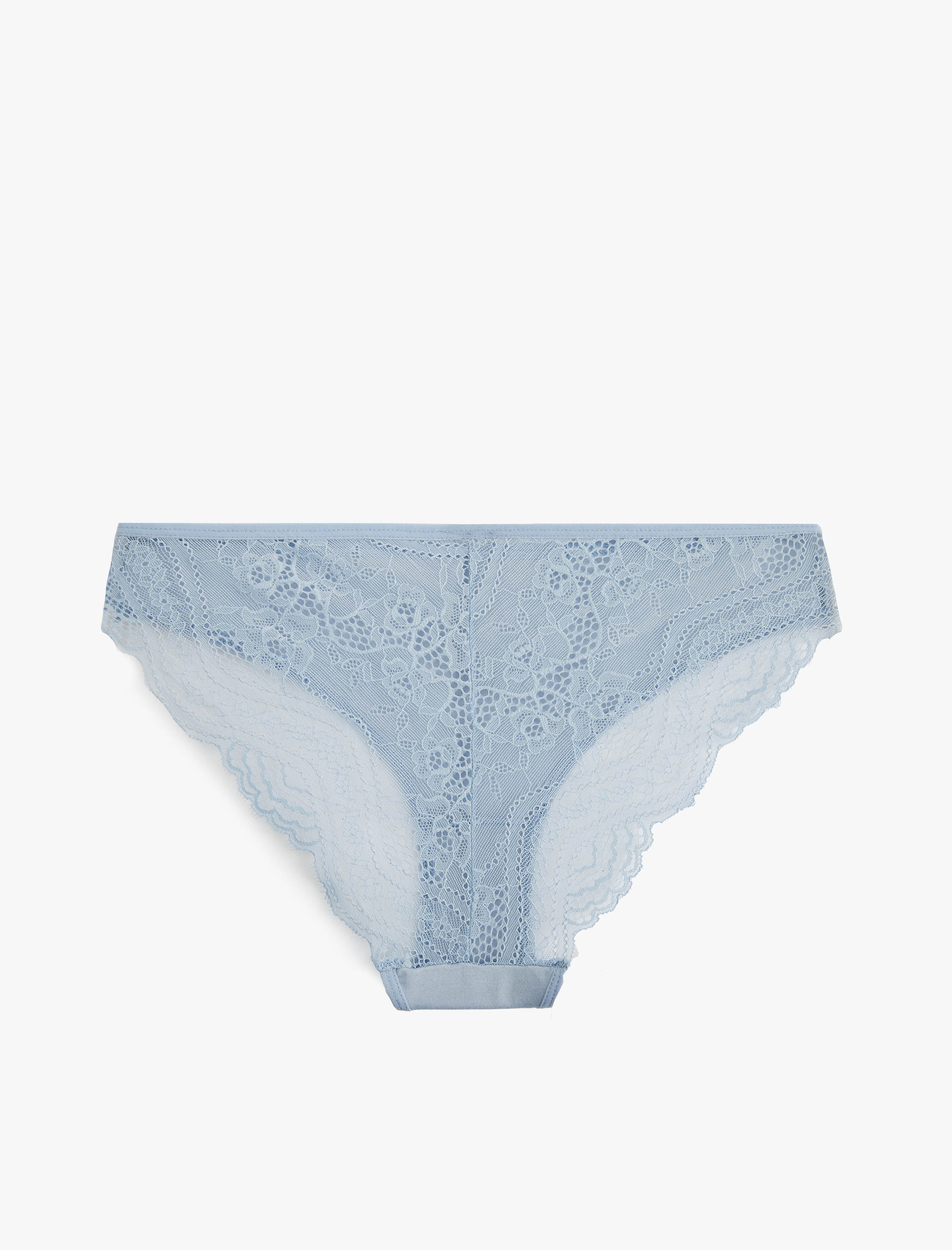   Pamuklu Arkası Dantelli Kedi Baskılı Kadın Brazilian Külot