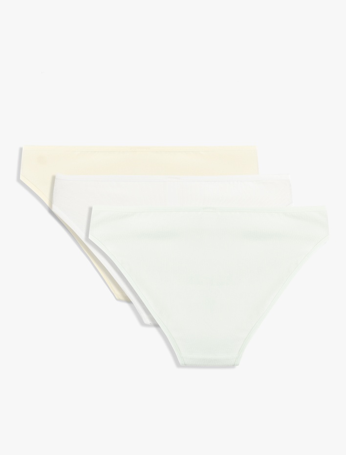  Pamuklu 3'lü Baskılı Kadın Külot Seti