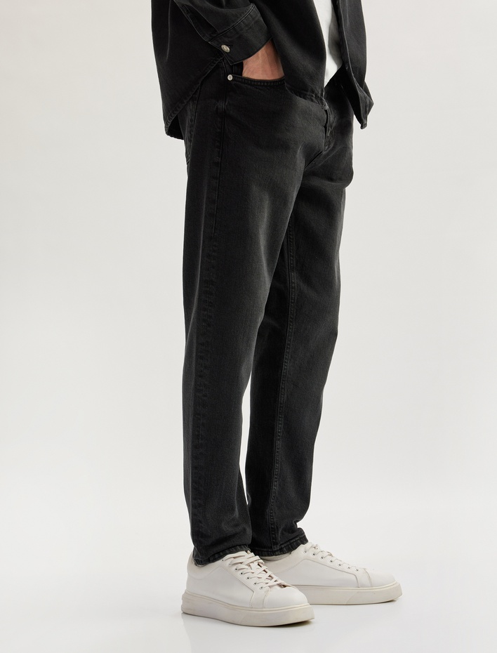  Normal Bel Dar Paça Tapered Fit Jean Pantolon - Joe Jean