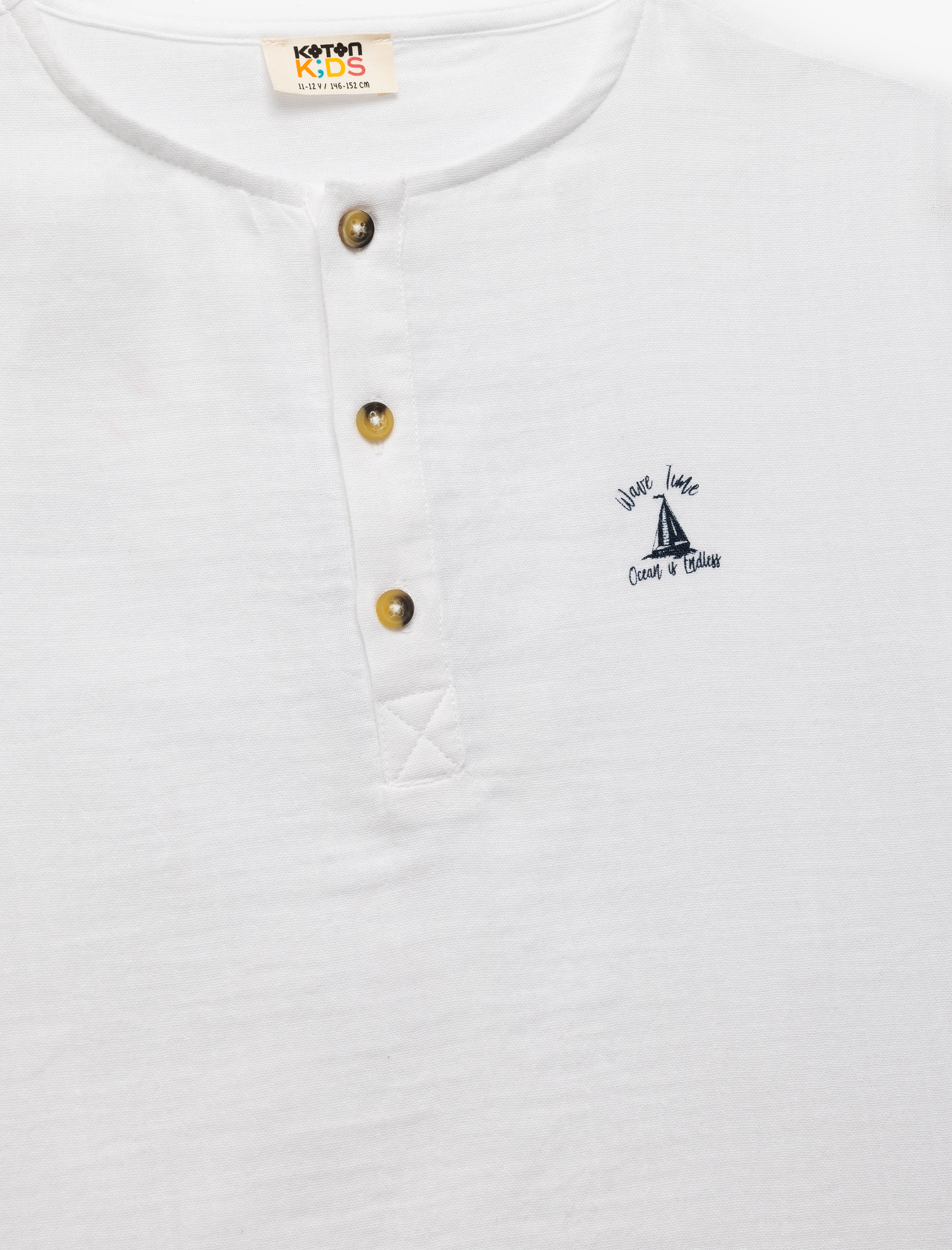  Erkek Çocuk Bisiklet Yaka Düğmeli Kısa Kollu Pamuklu Tişört