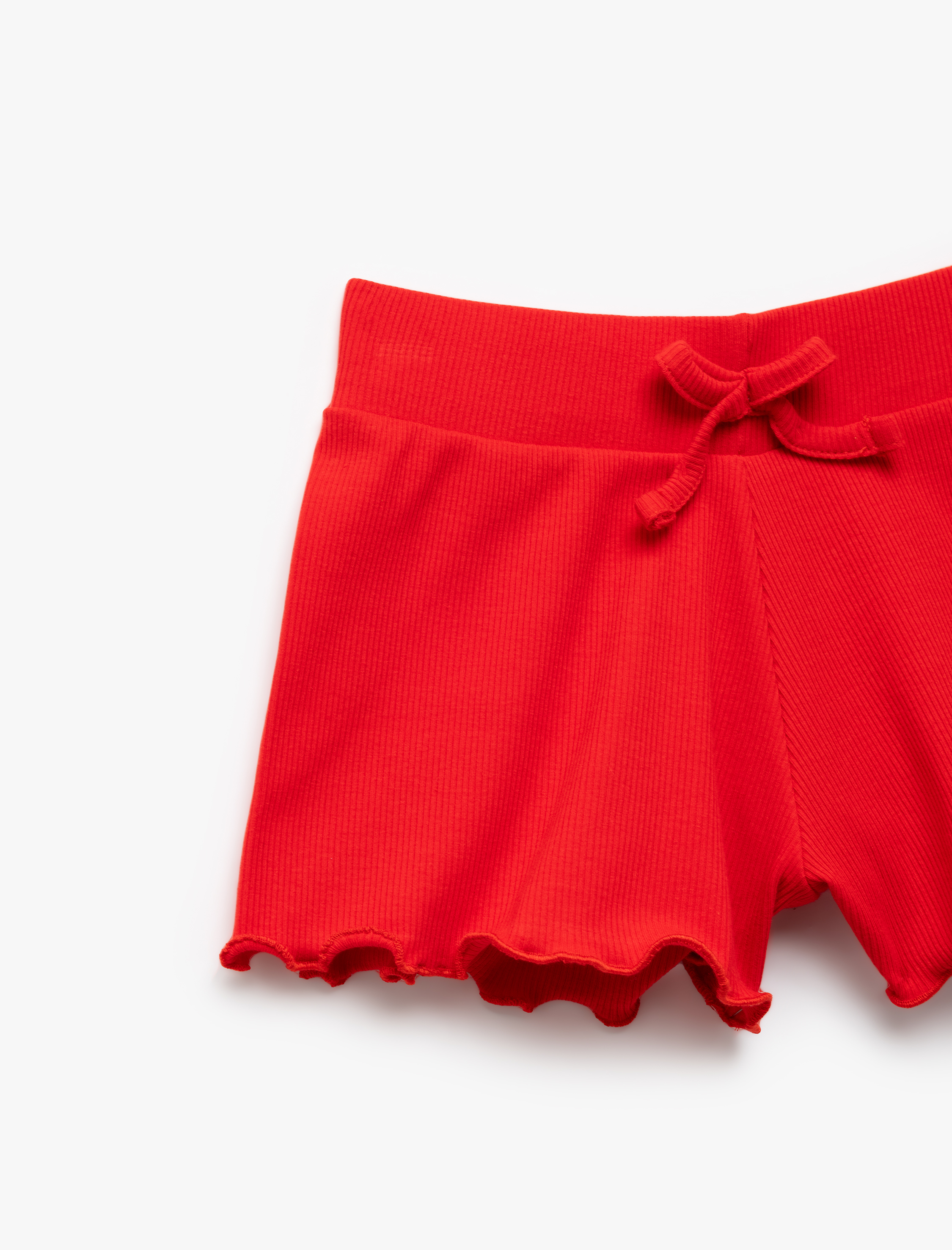 Kız Çocuk Kaşkorse Pamuklu Fiyonklu Mini Şort