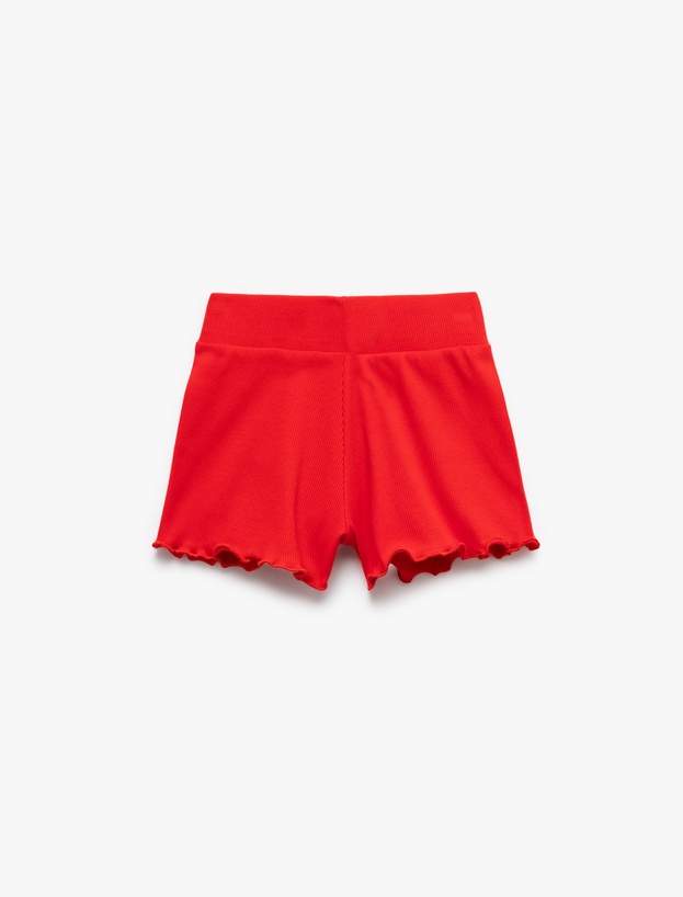 Kaşkorse Pamuklu Fiyonklu Mini Şort_1