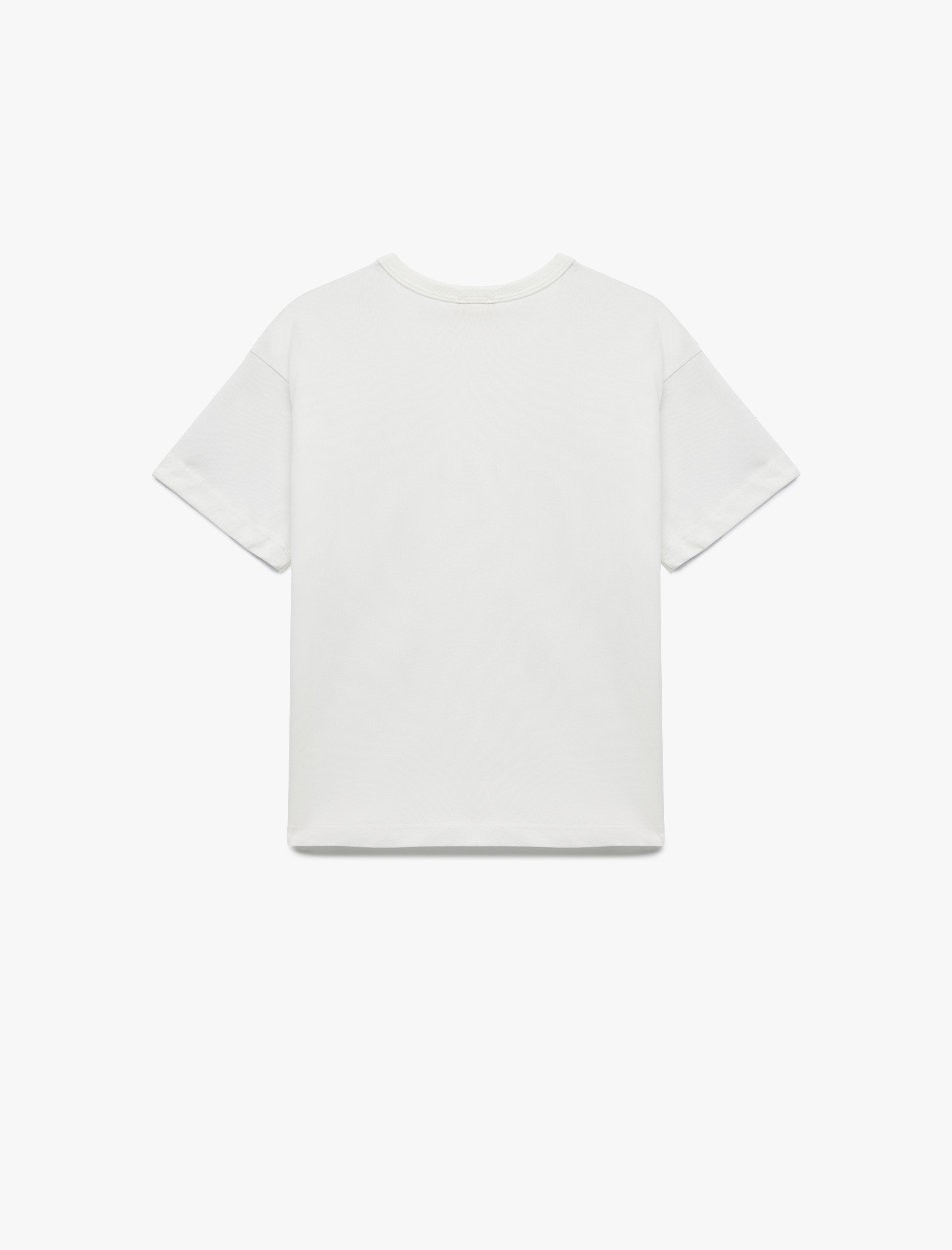  Erkek Çocuk Baskılı Cep Detaylı Bisiklet Yaka Pamuklu Kısa Kollu Tişört