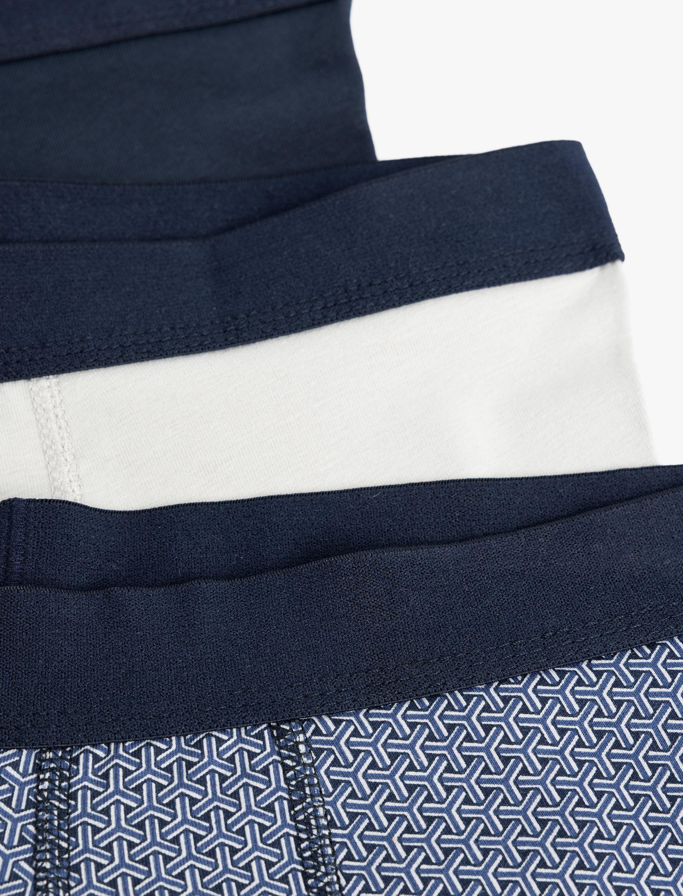   Çok Renkli Desenli Pamuklu 3'lü Erkek Boxer Seti