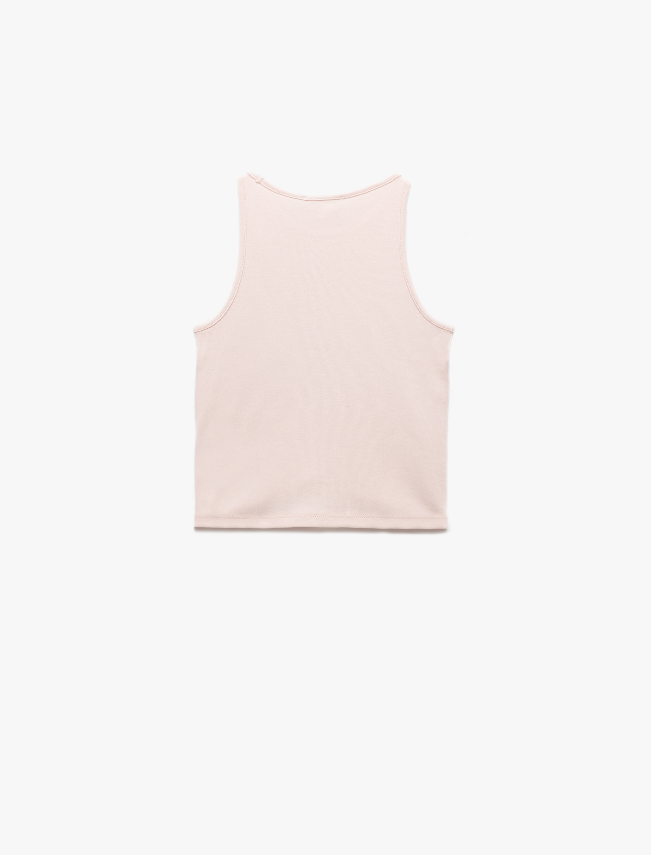 Slim Fit Bisiklet Yaka Basic Kolsuz Kadın Atlet