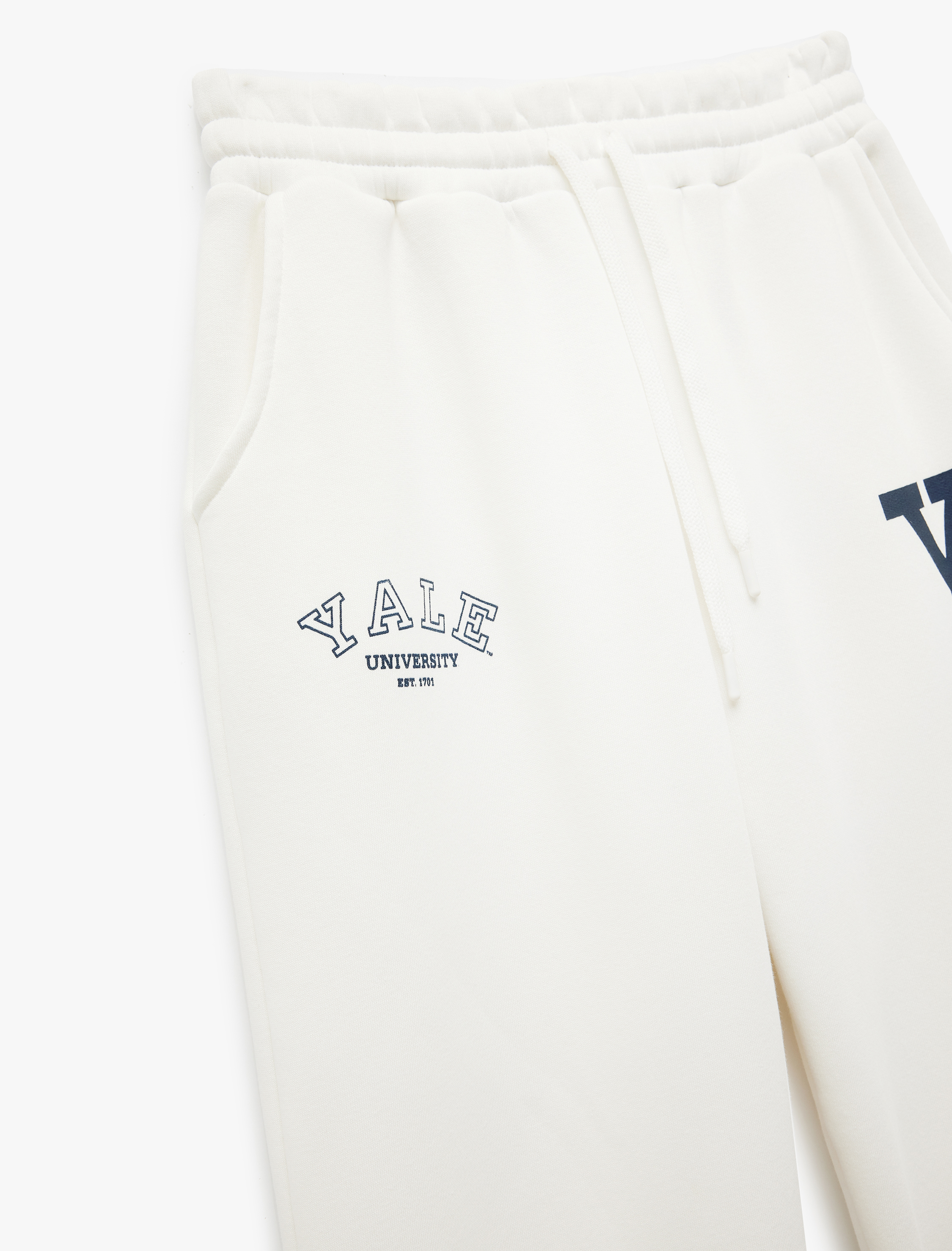   Üç İplik Şardonlu Lisanslı Yale Baskılı Cepli Jogger Eşofman Altı