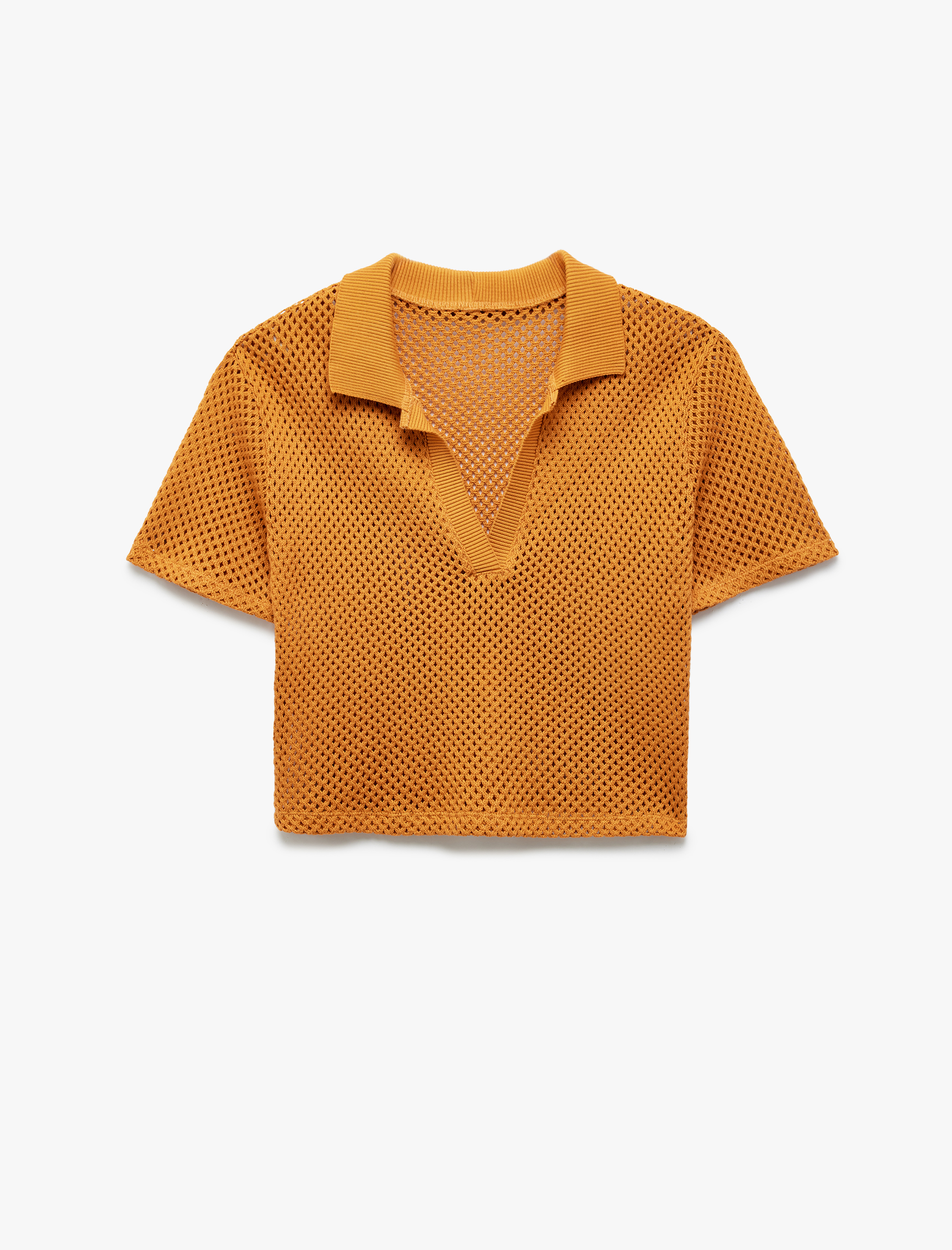   Koton X Sima Tarkan - Pamuklu Ajurlu Kısa Kollu Polo Yaka Kroşe Tişört