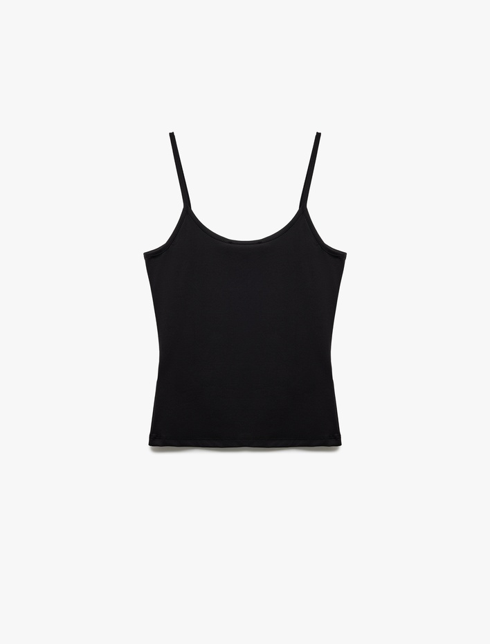  Dar Kesim Askılı U Yaka Basic Atlet