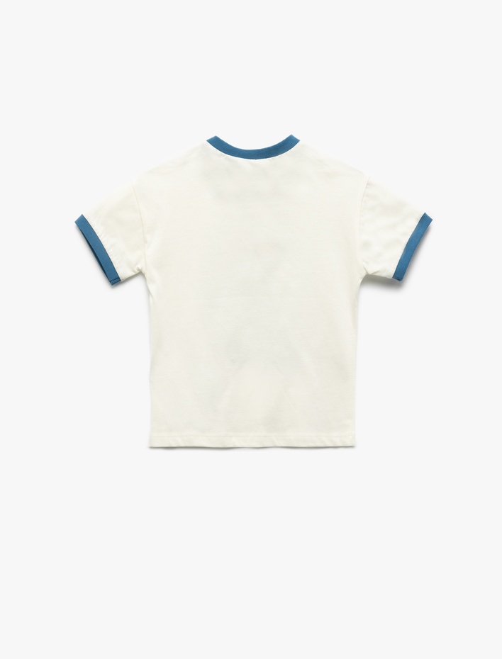 Erkek Bebek Pamuklu Bisiklet Yaka Kısa Kollu Lisanslı Tom ve Jerry Tişört