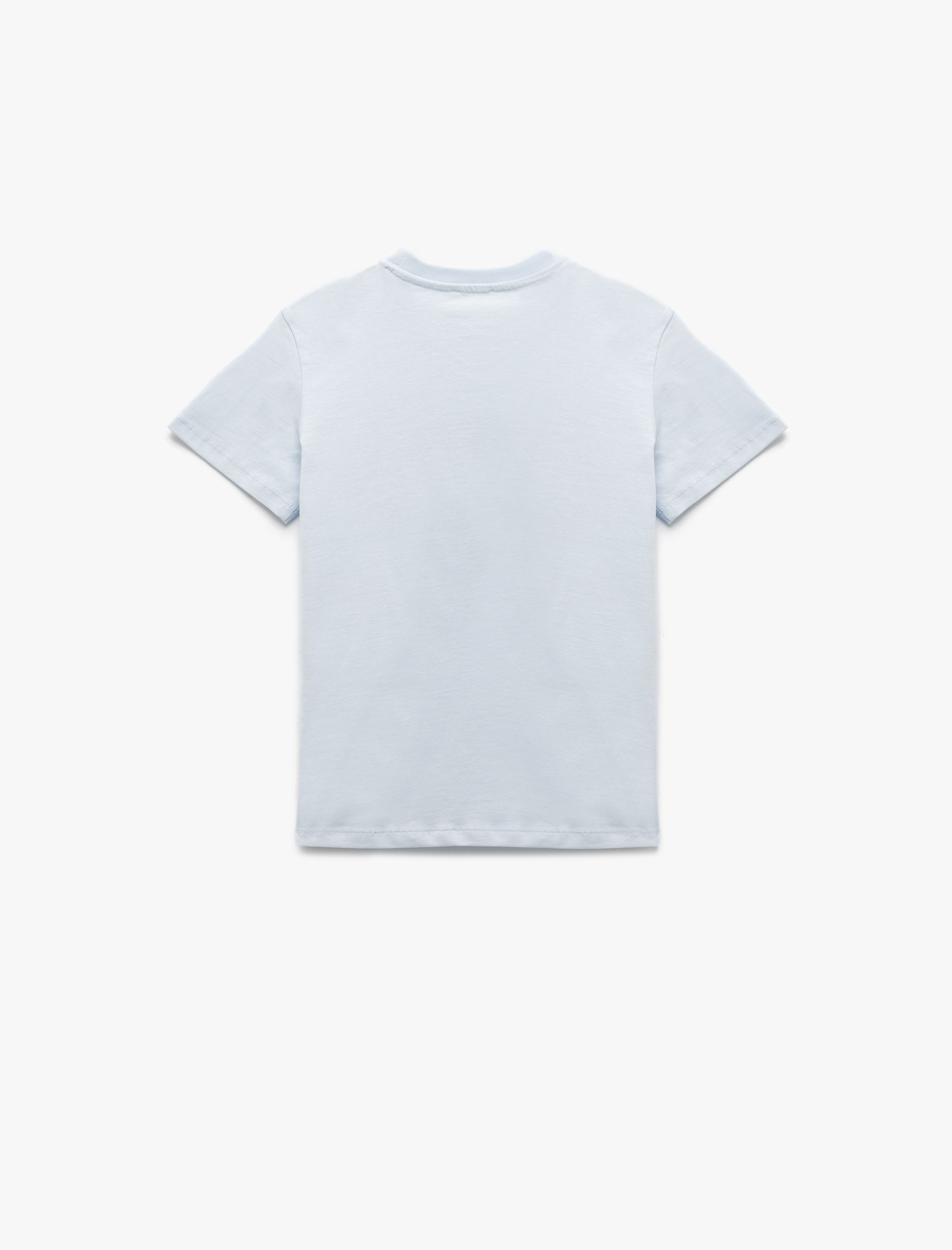  Erkek Çocuk Pamuklu Kısa Kollu Baskılı Bisiklet Yaka Tişört