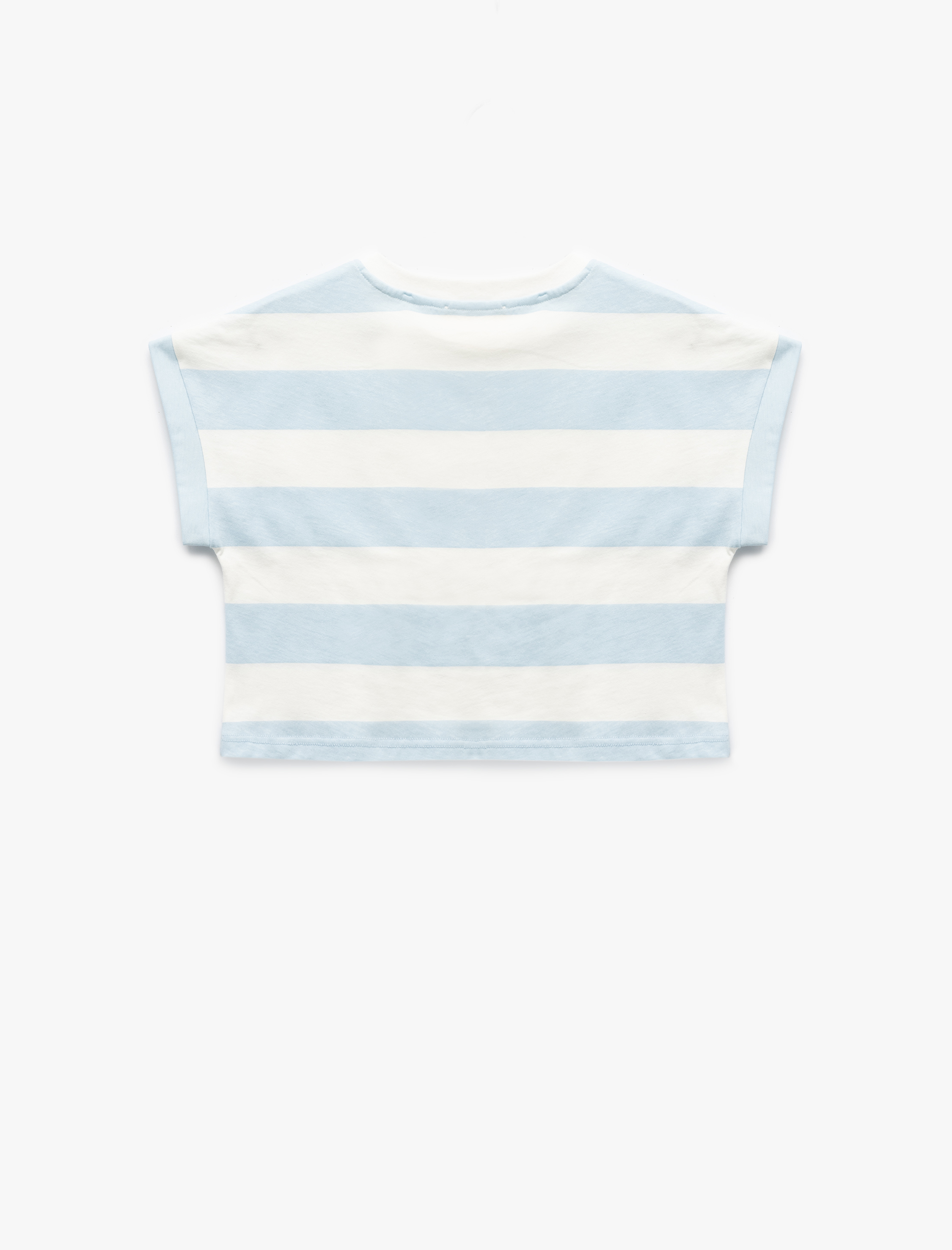  Kız Çocuk Pullu Payetli Bisiklet Yaka Kısa Kollu Pamuklu Crop Tişört