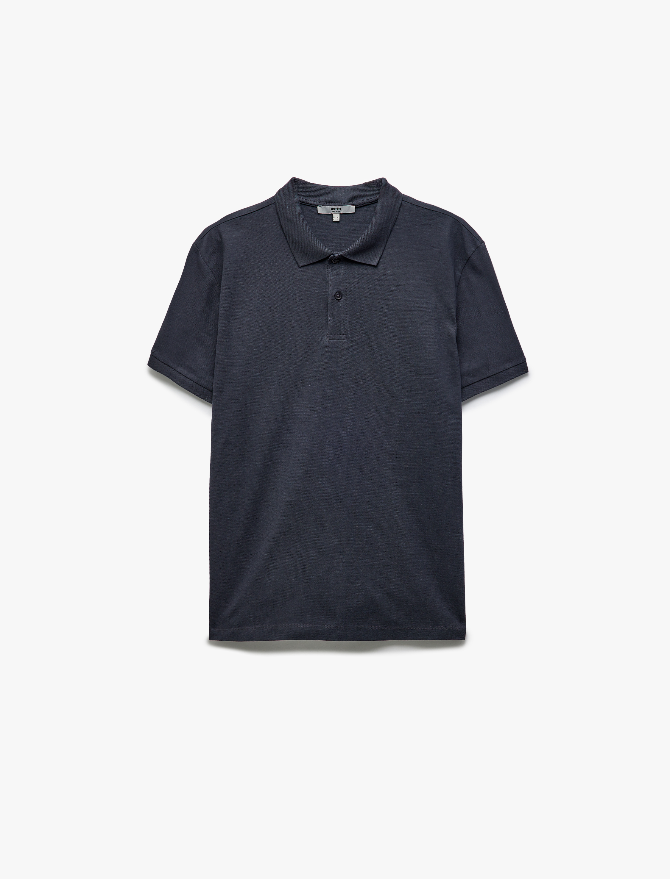   Kısa Kollu Pamuklu Pike Kumaş Polo Yaka Slim Fit Tişört