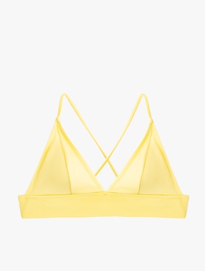 Arkası Çapraz Bağlama Detaylı V Yaka Bralet Bikini Üstü_2