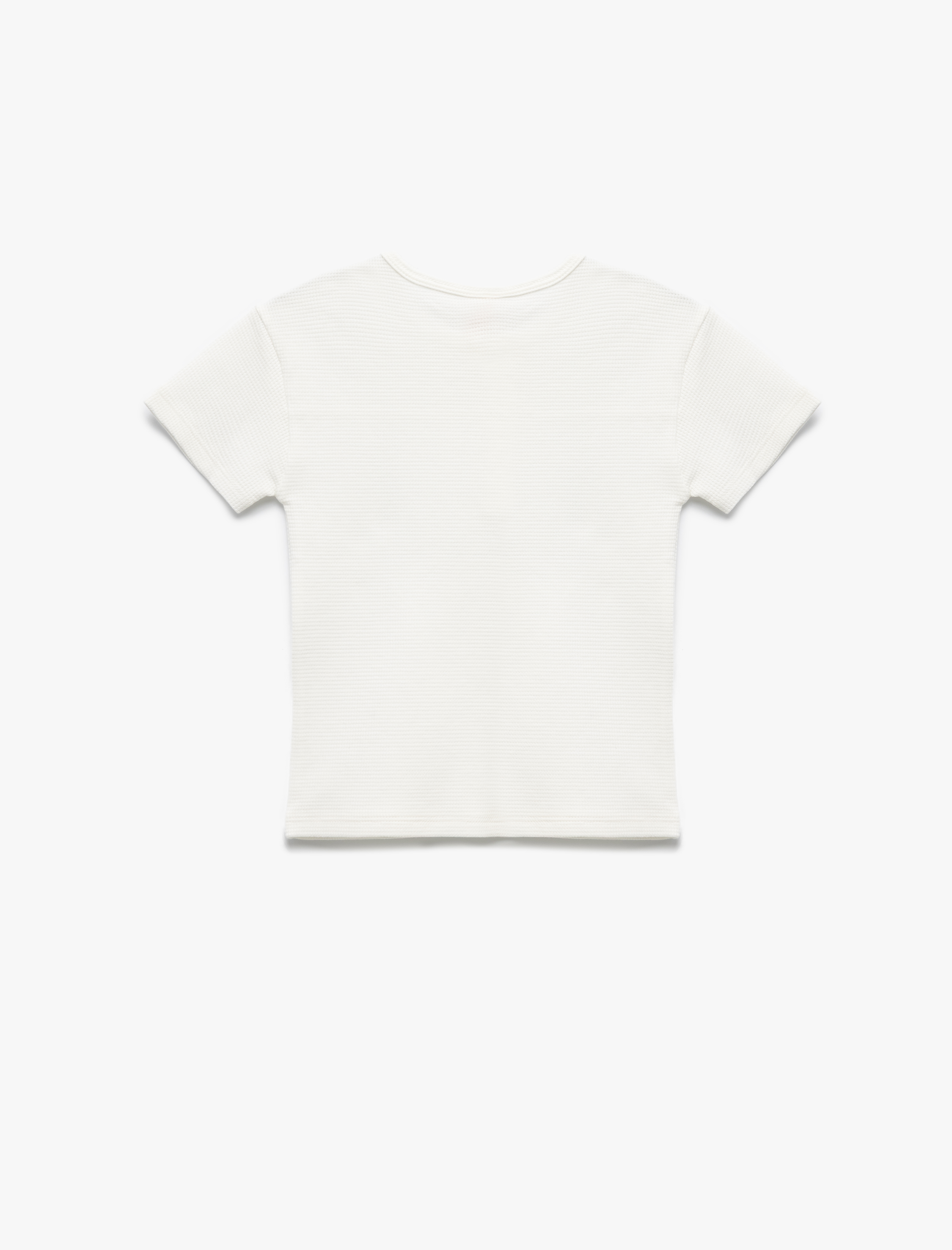  Erkek Bebek Kısa Kollu Bisiklet Yaka Düğmeli Cep Detaylı Pamuklu Tişört