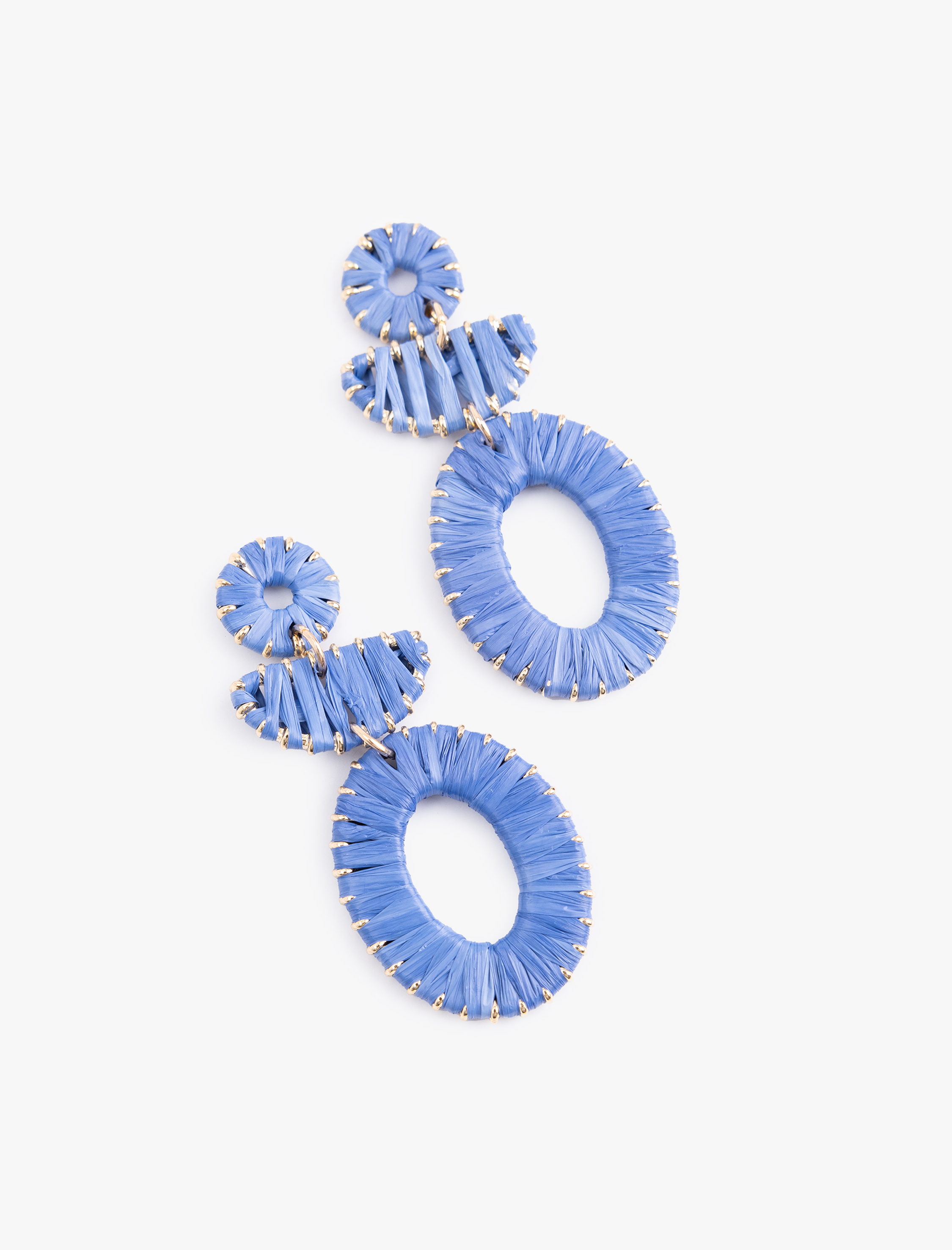  Kadın Büyük Boy Geometrik Hasır Küpe