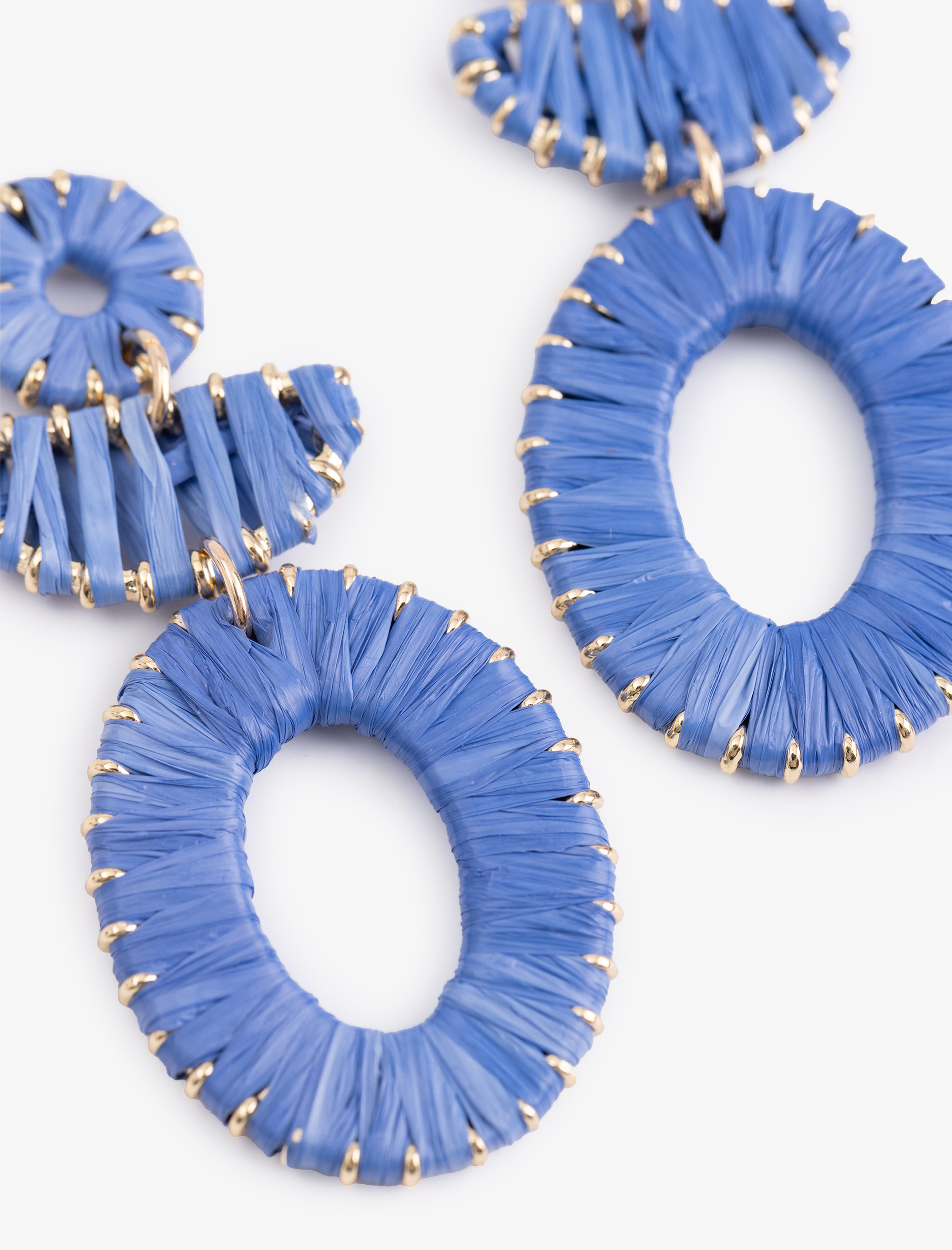  Kadın Büyük Boy Geometrik Hasır Küpe