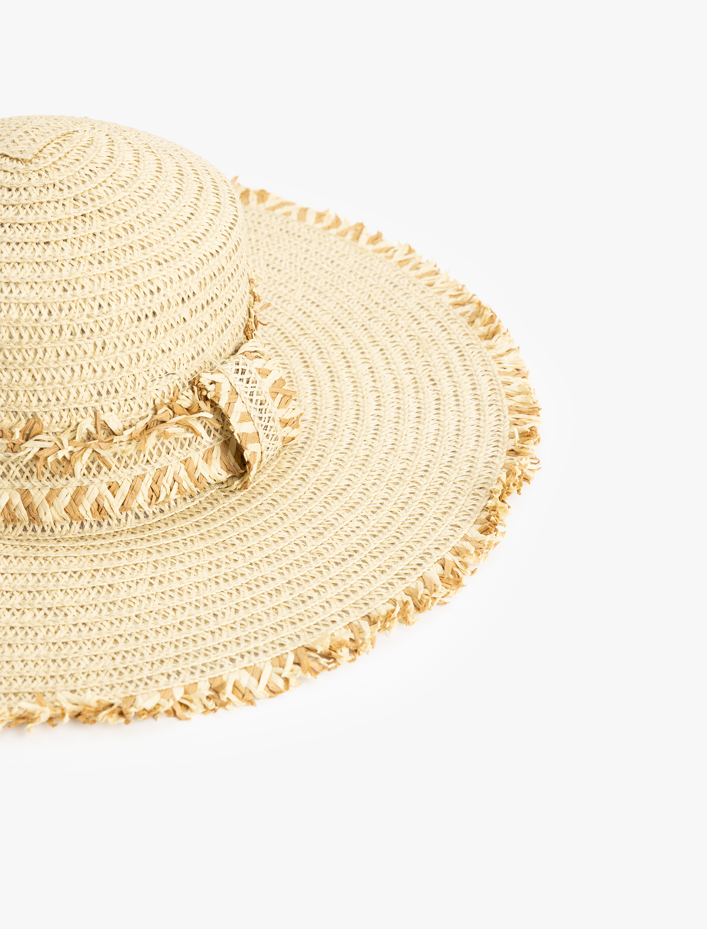  Kadın Püsküllü Hasır Şapka