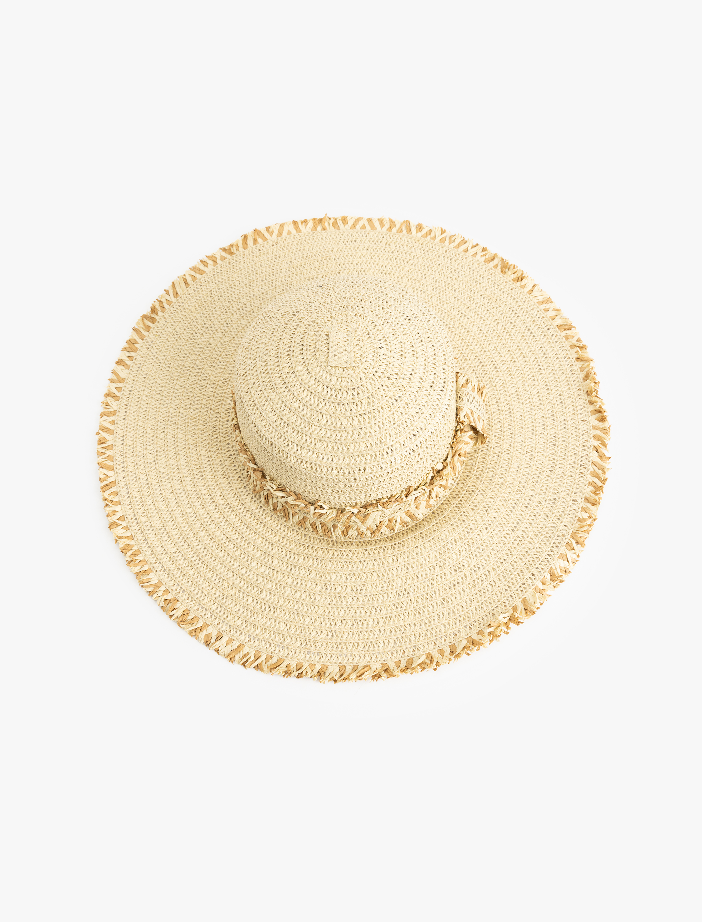  Kadın Püsküllü Hasır Şapka