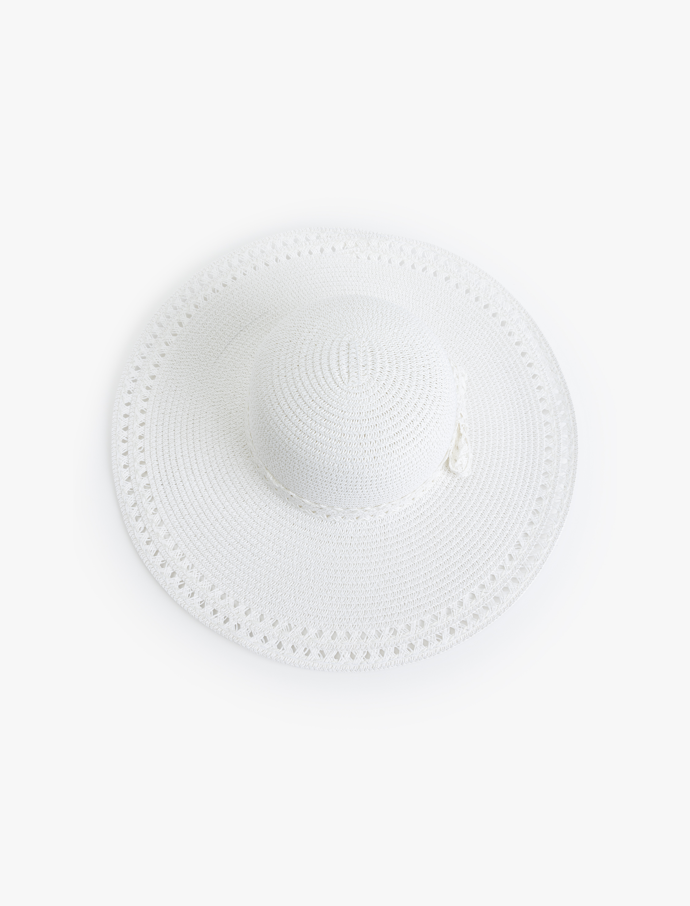  Kadın Detaylı Hasır Şapka