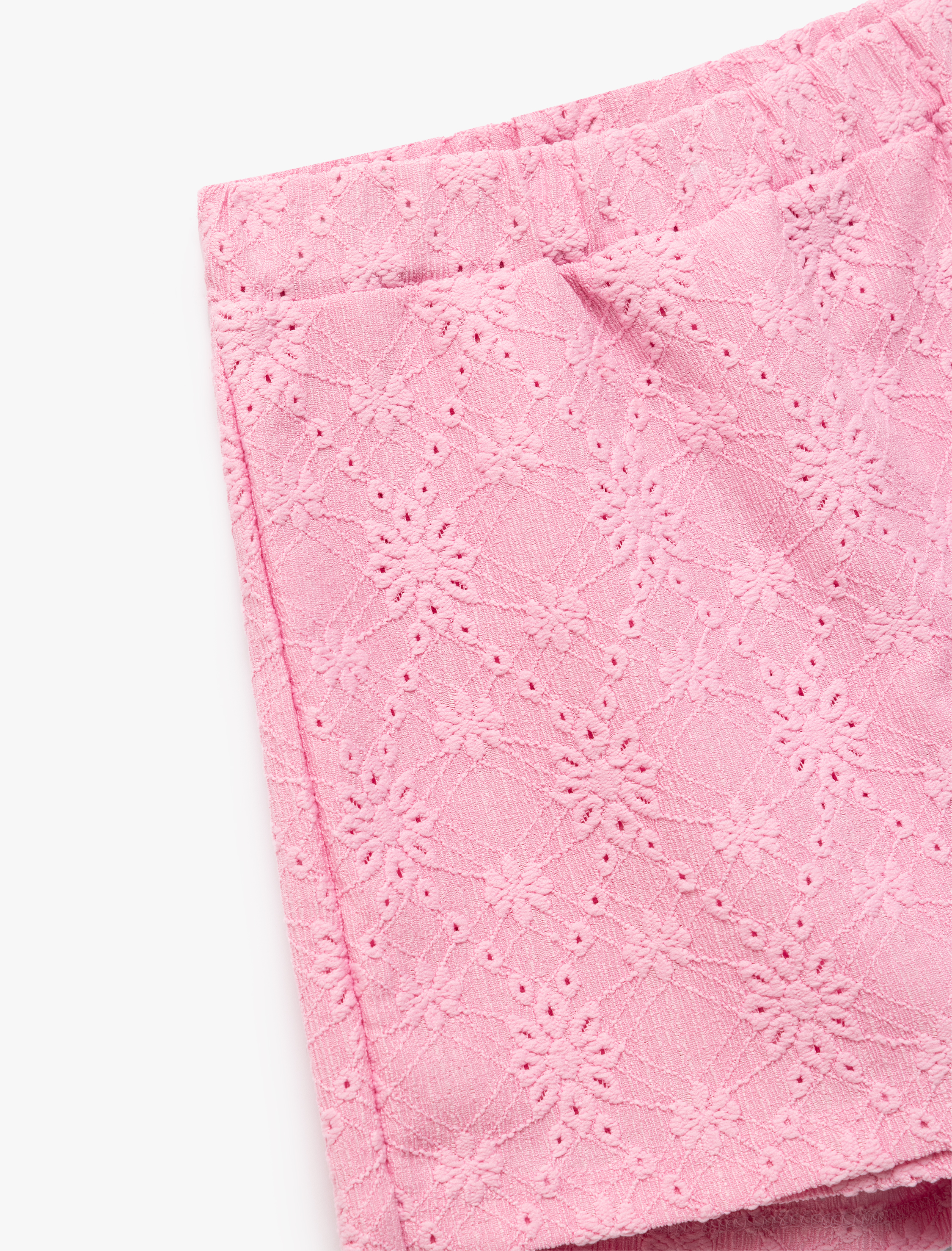  Kız Çocuk Fisto Beli Lastikli Mini Şort Etek