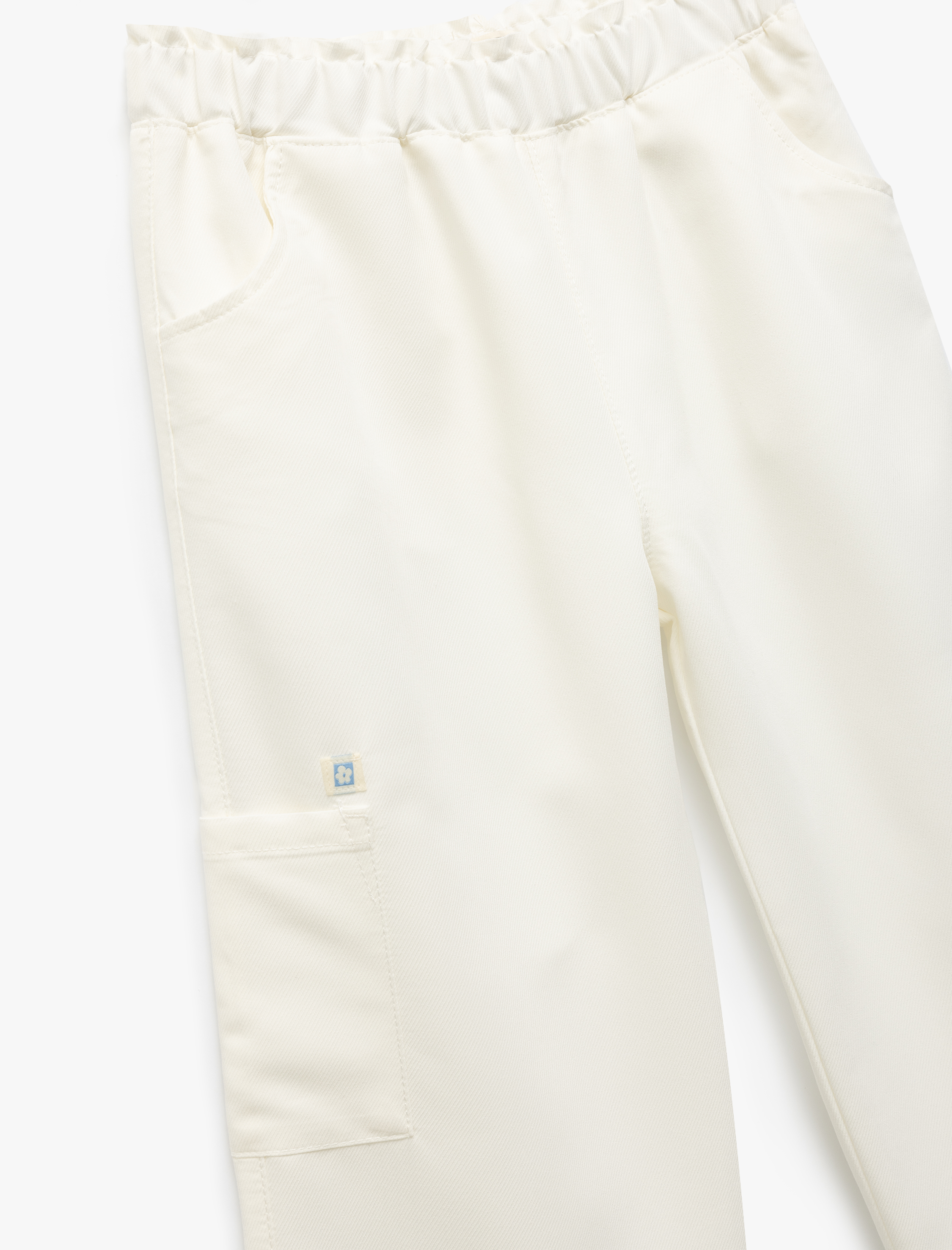  Kız Çocuk Viskon Karışımlı Cepli Bol Kalıp Kargo Pantolon