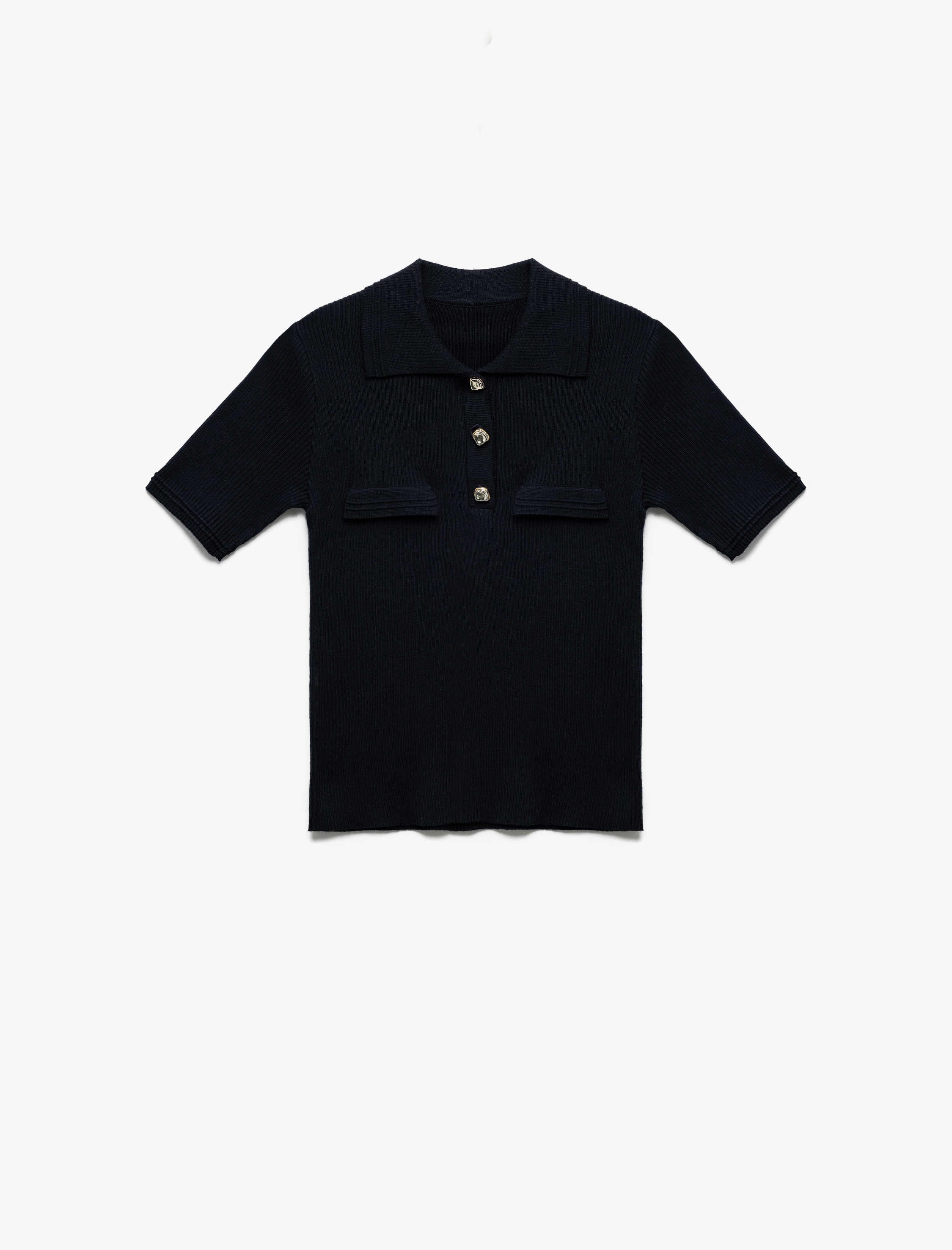   Koton X Sima Tarkan - Düğmeli Kısa Kollu Polo Yaka Triko Kazak
