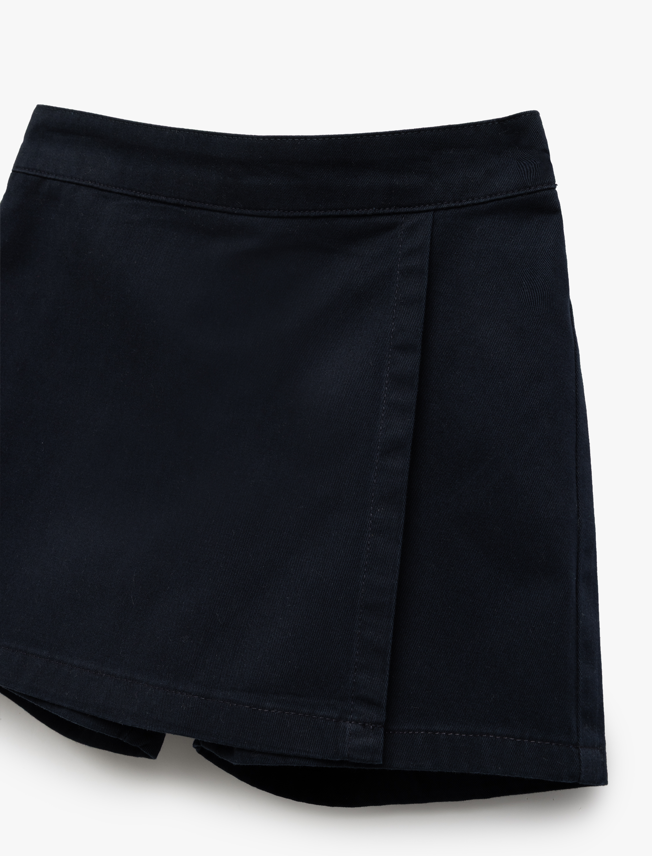 Kız Çocuk Pamuklu Gabardin Okul Şort Eteği