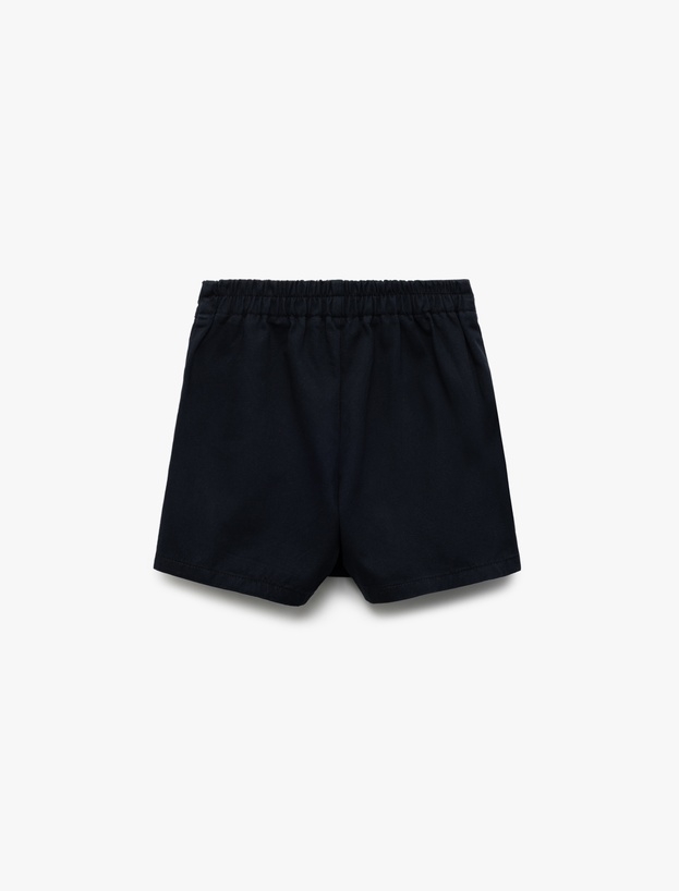 Pamuklu Gabardin Okul Şort Eteği_1