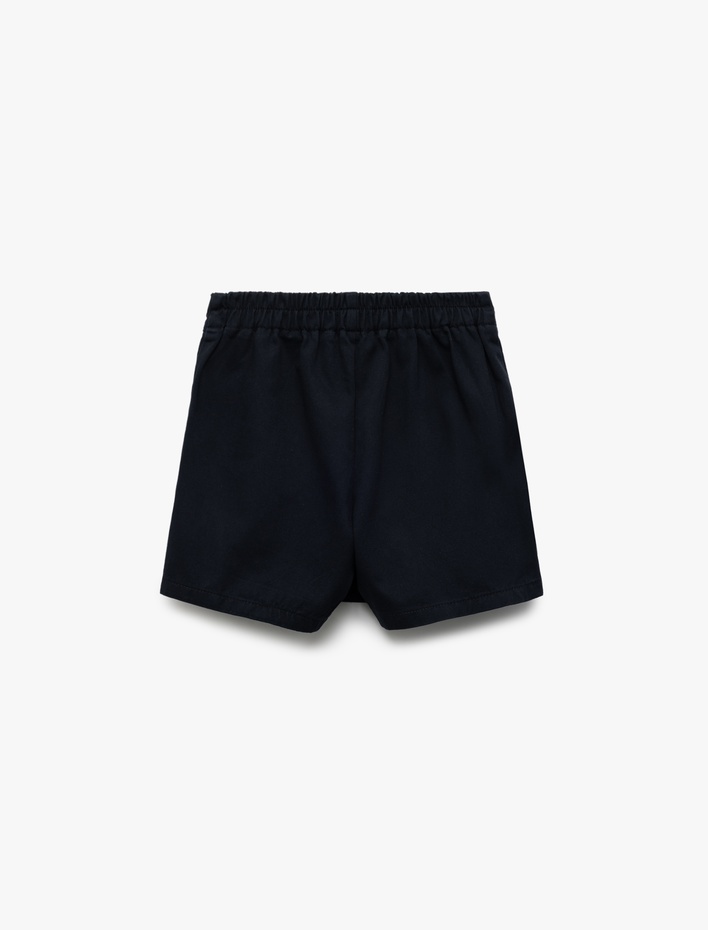 Kız Çocuk Pamuklu Gabardin Okul Şort Eteği