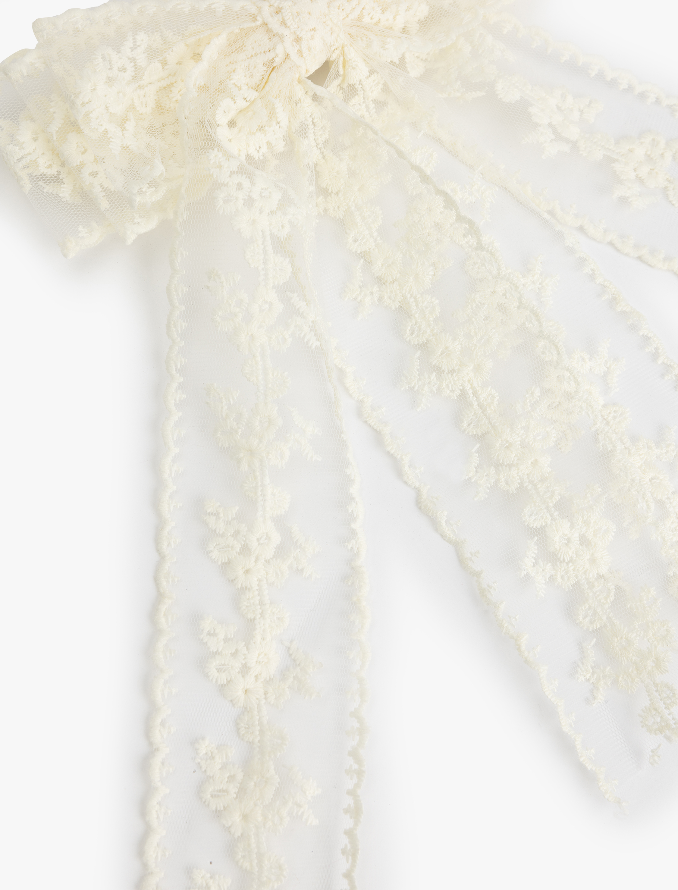  Kadın Çiçekli Tül Fiyonk Toka